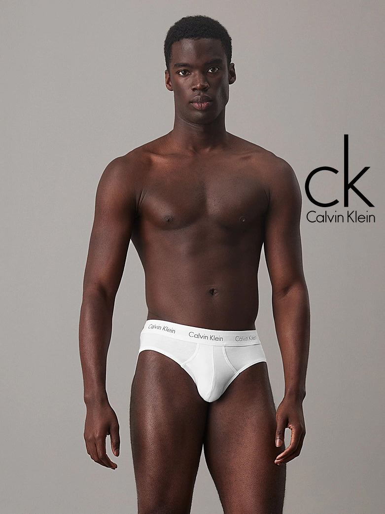 Calvin Klein Slip In Confezione Da 3 Nero Molla Bianca - Modern Cotton