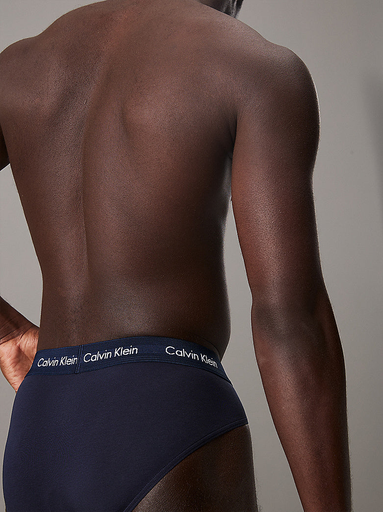 Calvin Klein Slip In Confezione Da 3 Nero Molla Bianca - Modern Cotton