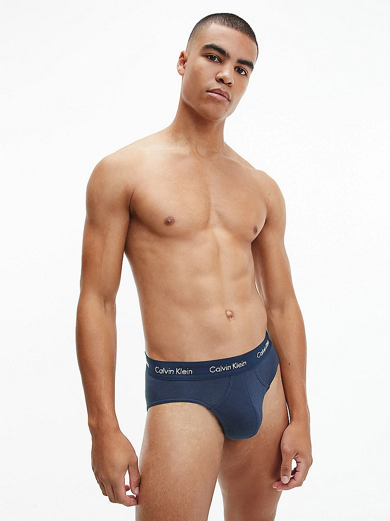 Calvin Klein Slip In Confezione Da 3 Nero Molla Bianca - Modern Cotton