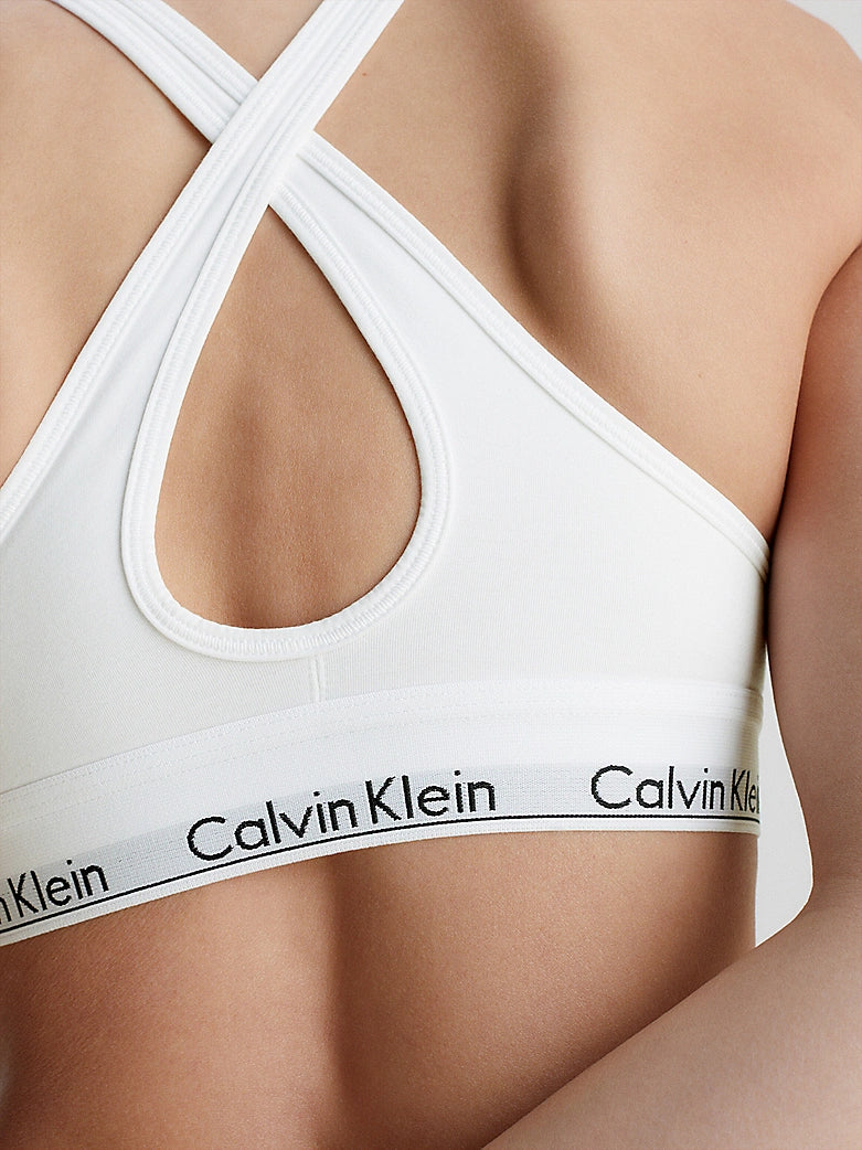 Calvin Klein Bralette CON COPPE lift Bianco 100