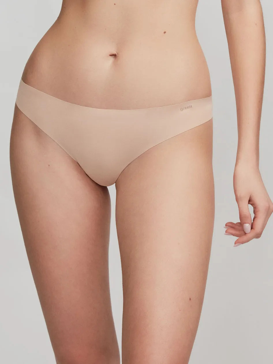 Gisela Slip vita media in microfibra con pizzo sul retro art: 1/0227