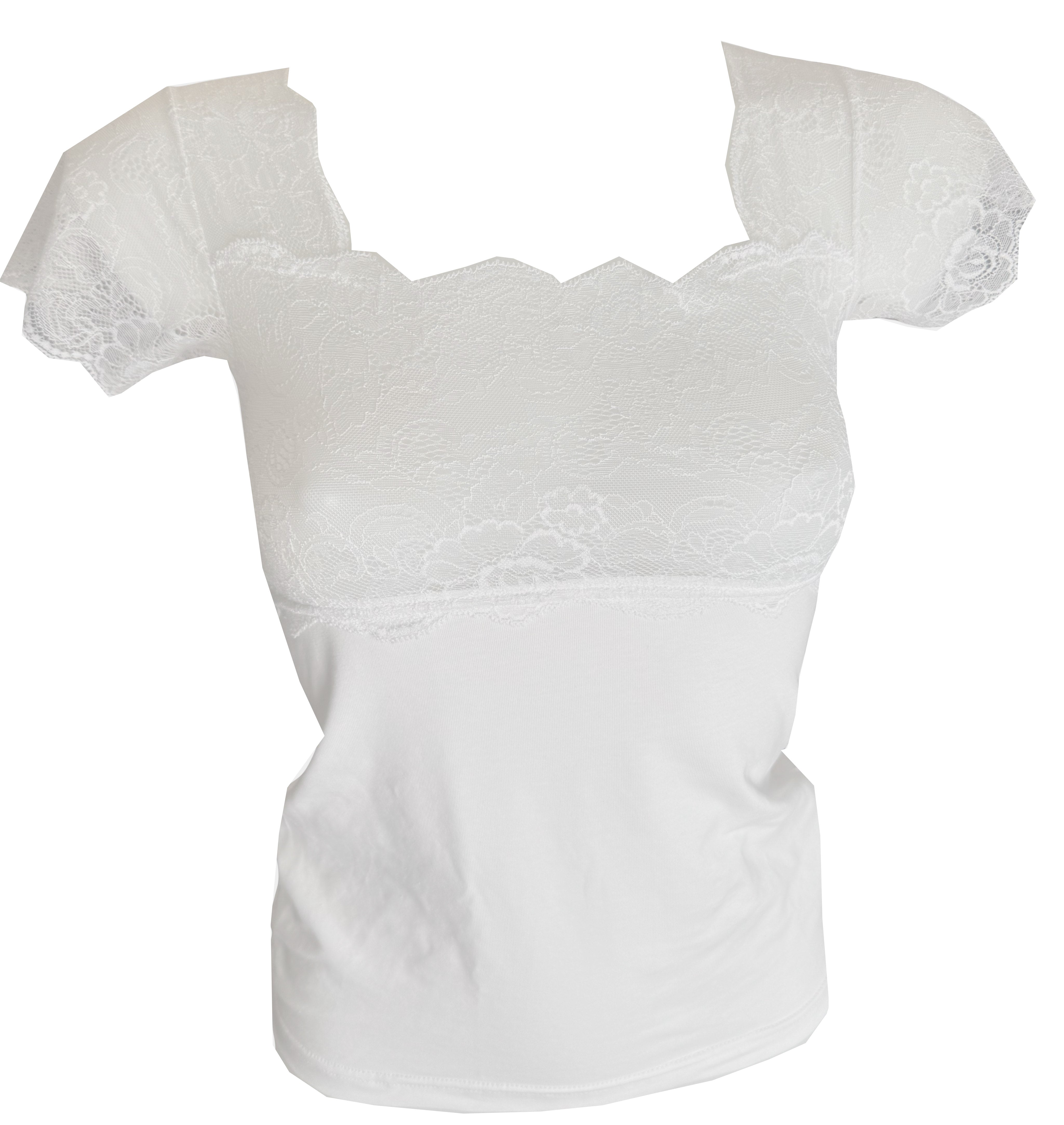 Rossoporpora Maglia donna pizzo semitrasparente nella parte superiore DR672