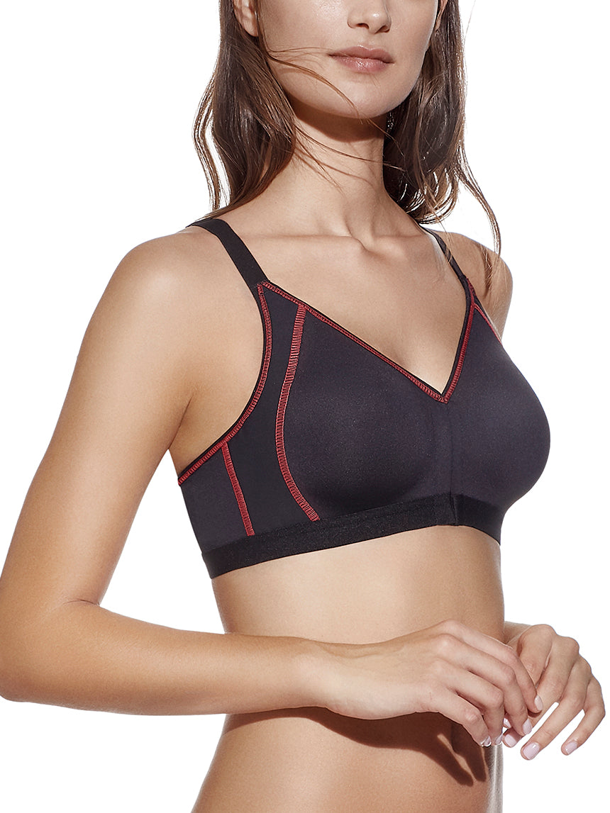 Selene Nora Reggiseno Sportivo Senza Ferretto In Microfibra A Spallina Olimpica