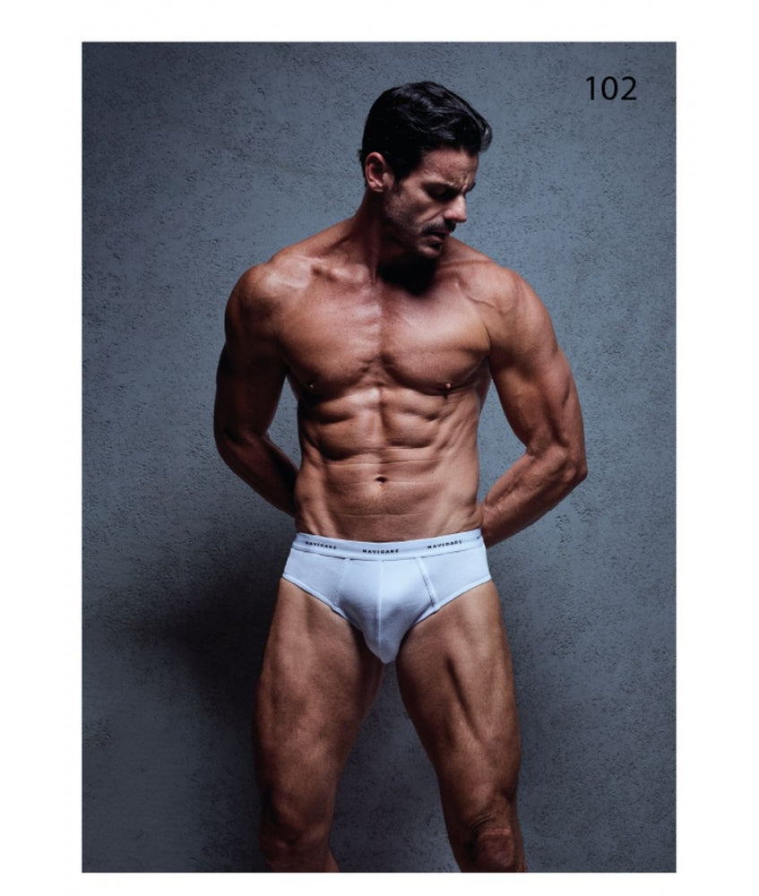 NAVIGARE 3 Pezzi Slip uomo in cotone elasticizzato 102T