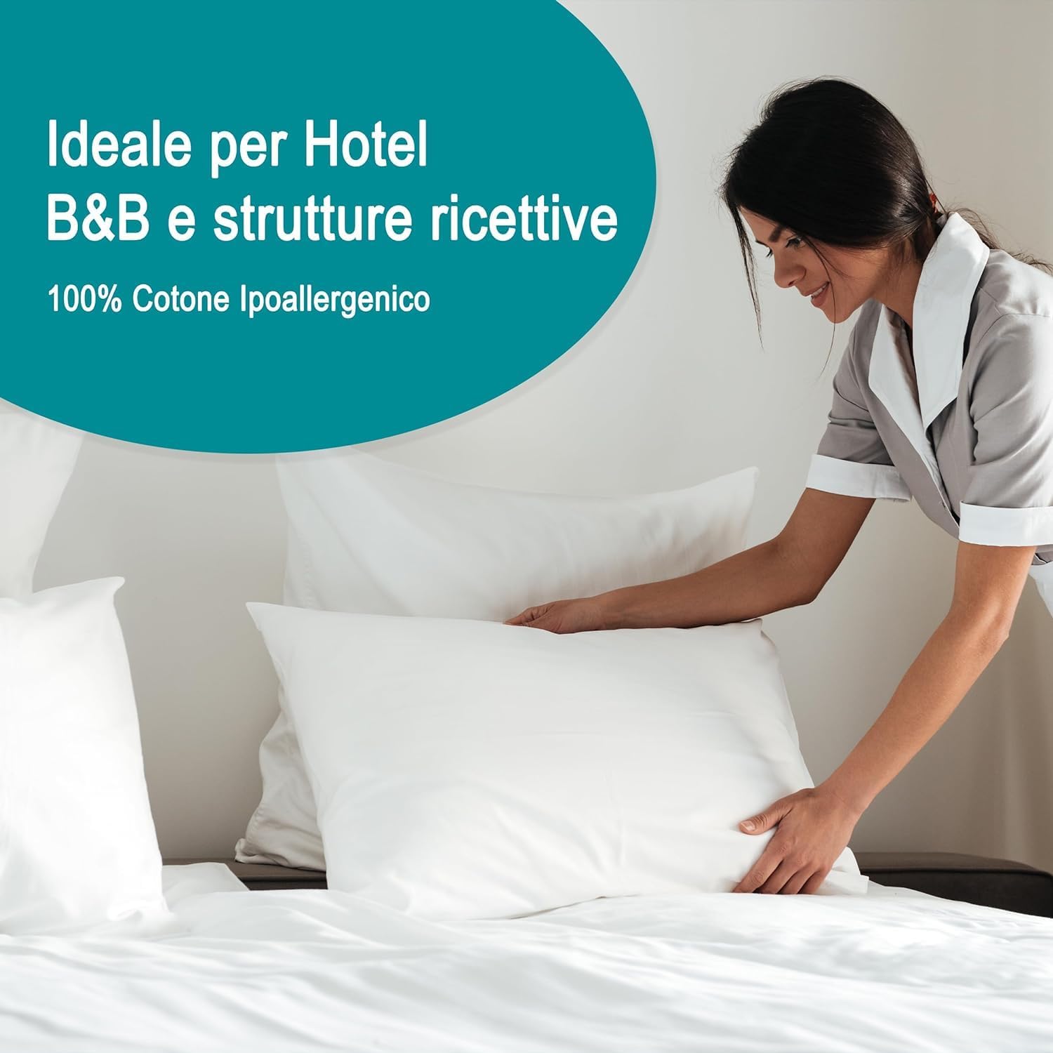 Passion Completo Letto Sofia In 100% Cotone Bianco