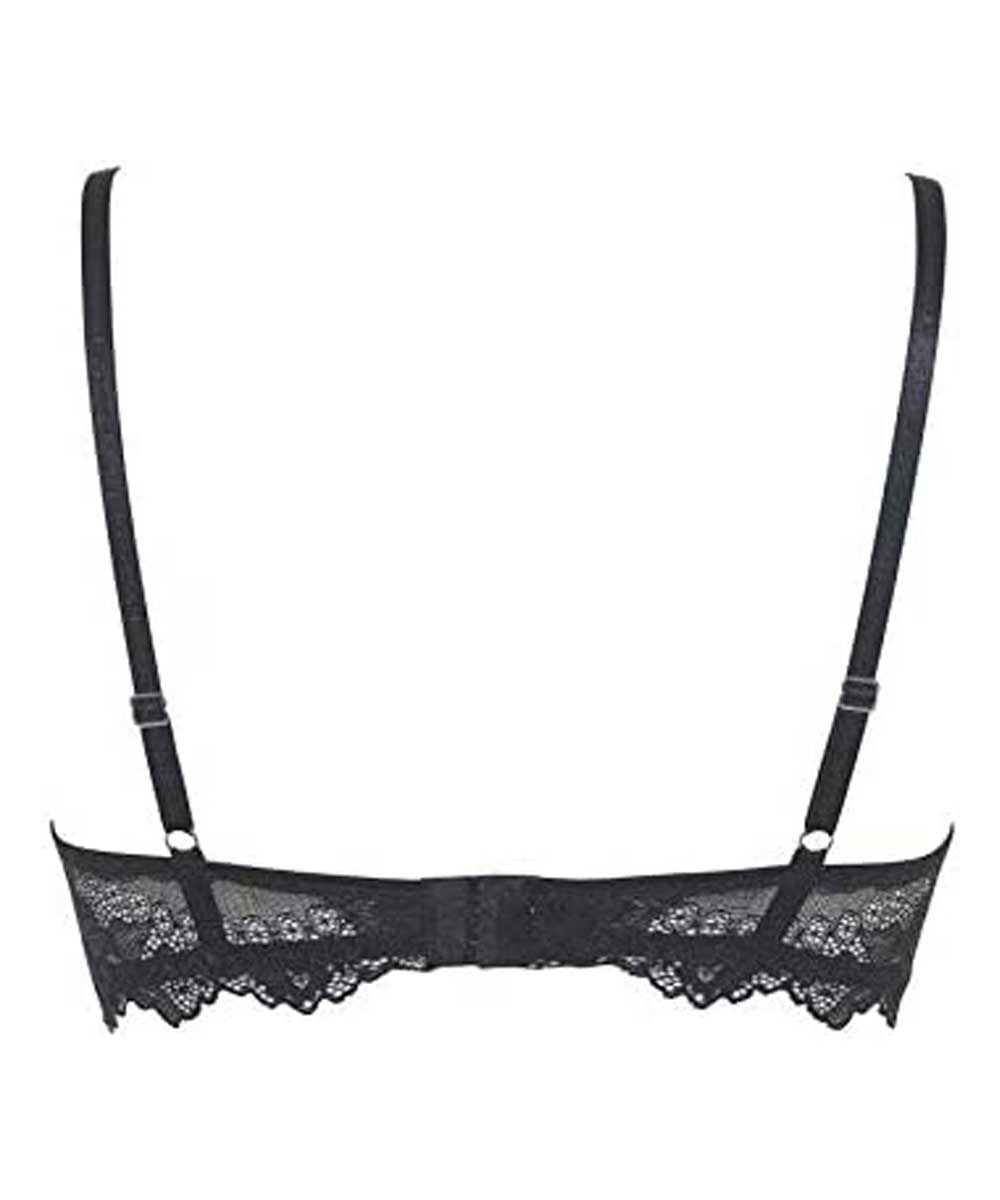 LORMAR Reggiseno Push Up Desiderio in Pizzo Senza Ferretto con Coppe Graduate