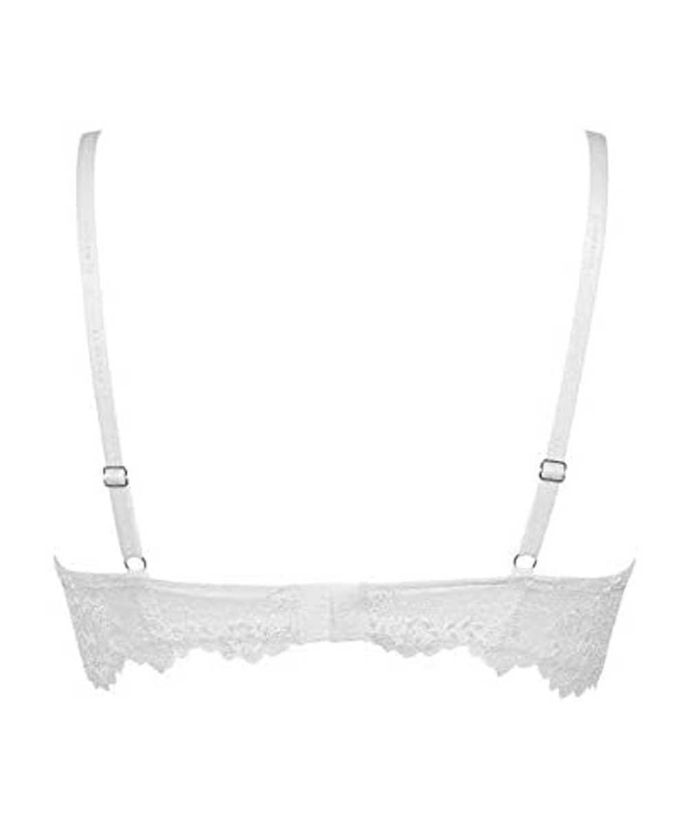 LORMAR Reggiseno Push Up Desiderio in Pizzo Senza Ferretto con Coppe Graduate
