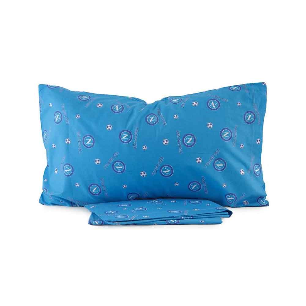 SSC Napoli Completo Lenzuola Letto Colore Azzurro