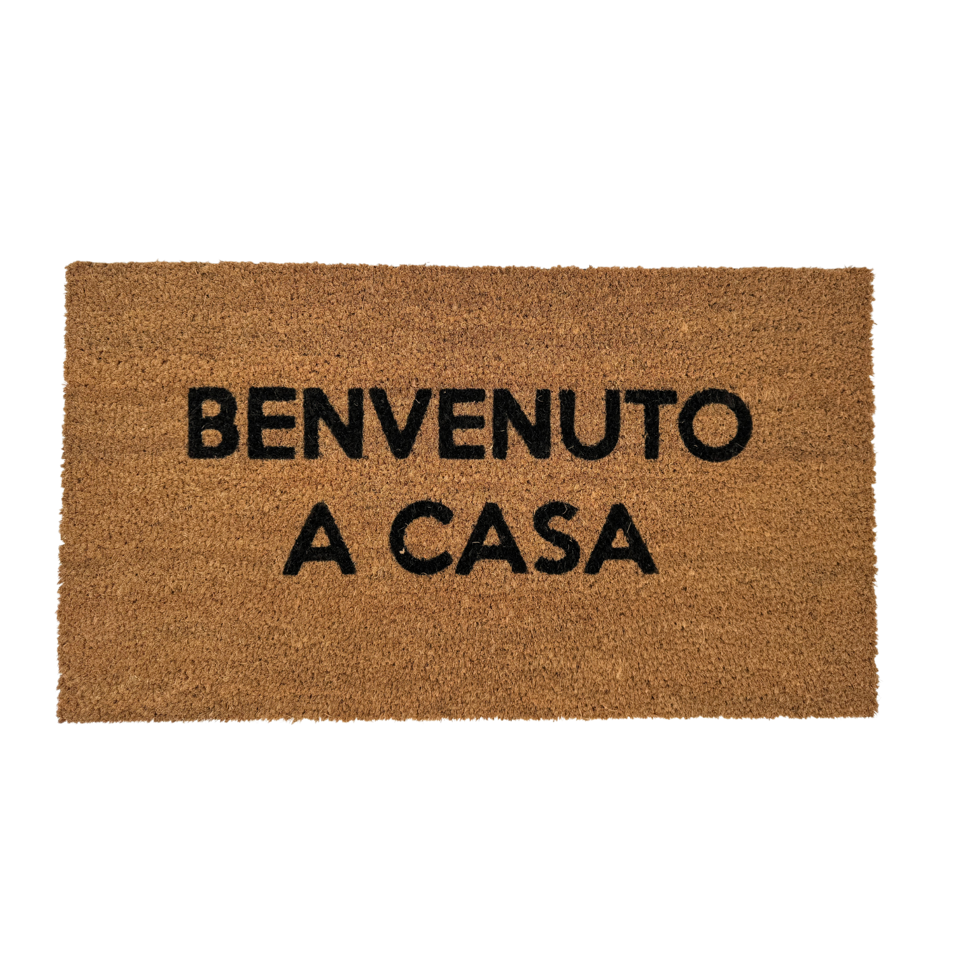 Zerbino in cocco Benvenuto A CASA(40x60)&(40x70) RETTANGOLARE con sottofondo gommato antiscivolo