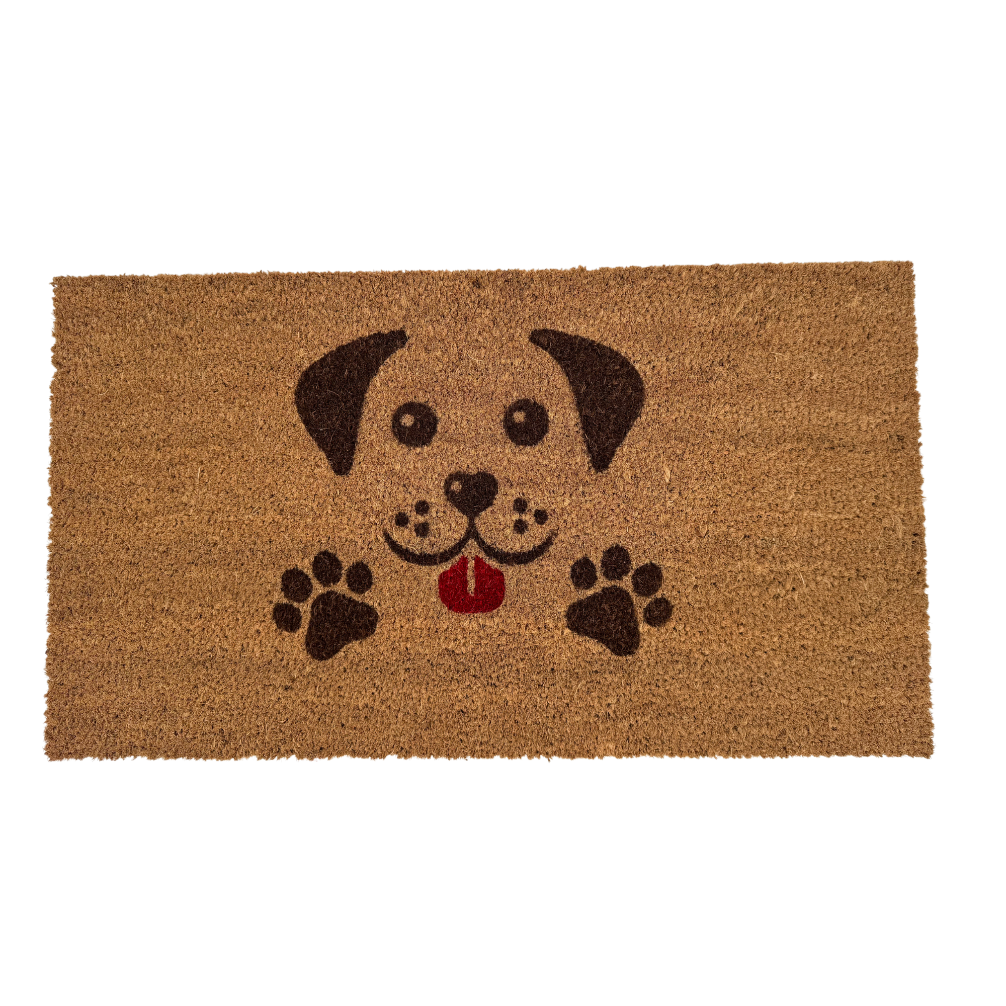 Zerbino in cocco CANE (40x60)&(40x70) RETTANGOLARE con sottofondo gommato antiscivolo