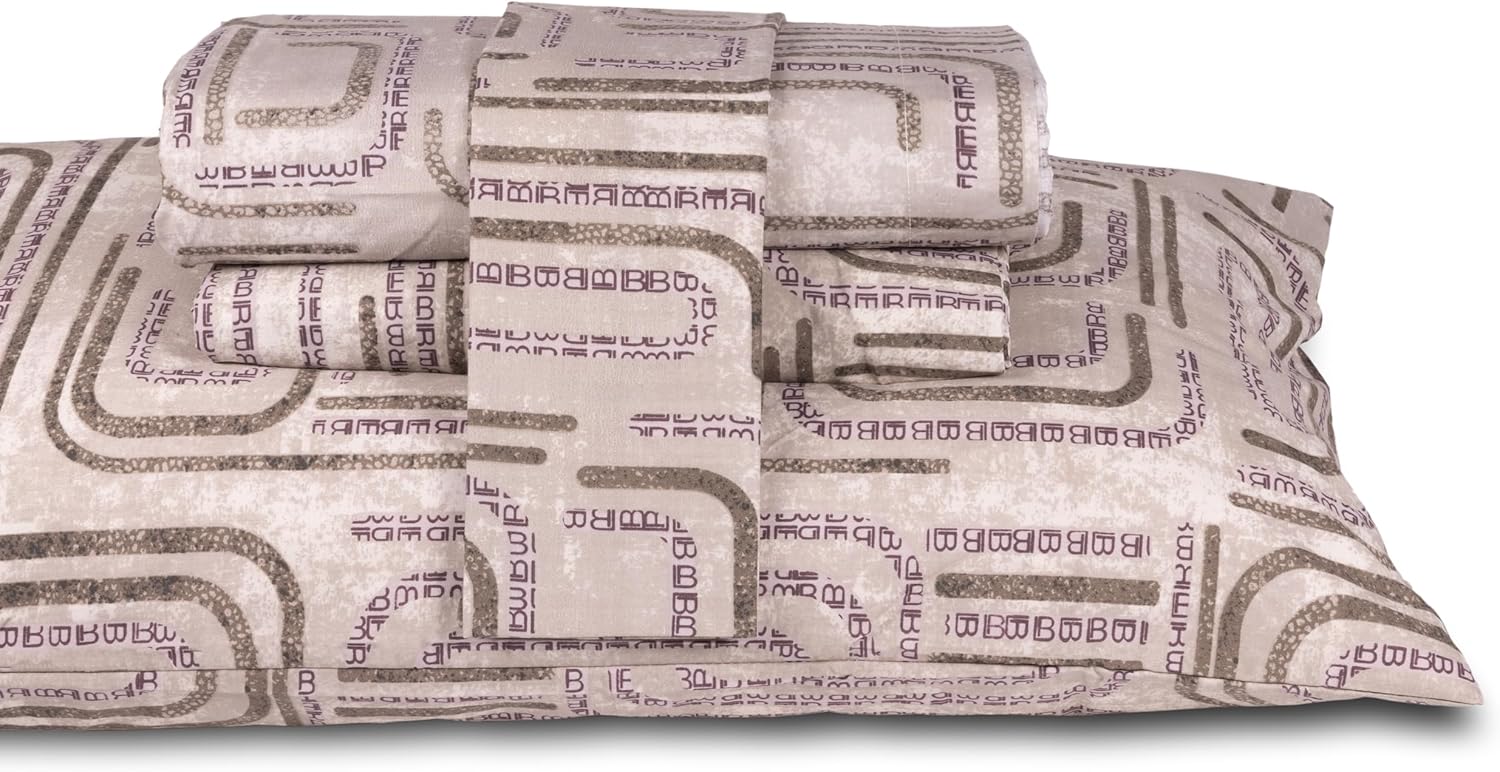 Completo letto ENIF in 100% Cotone Percalle di Laura Biagiotti Matrimoniale