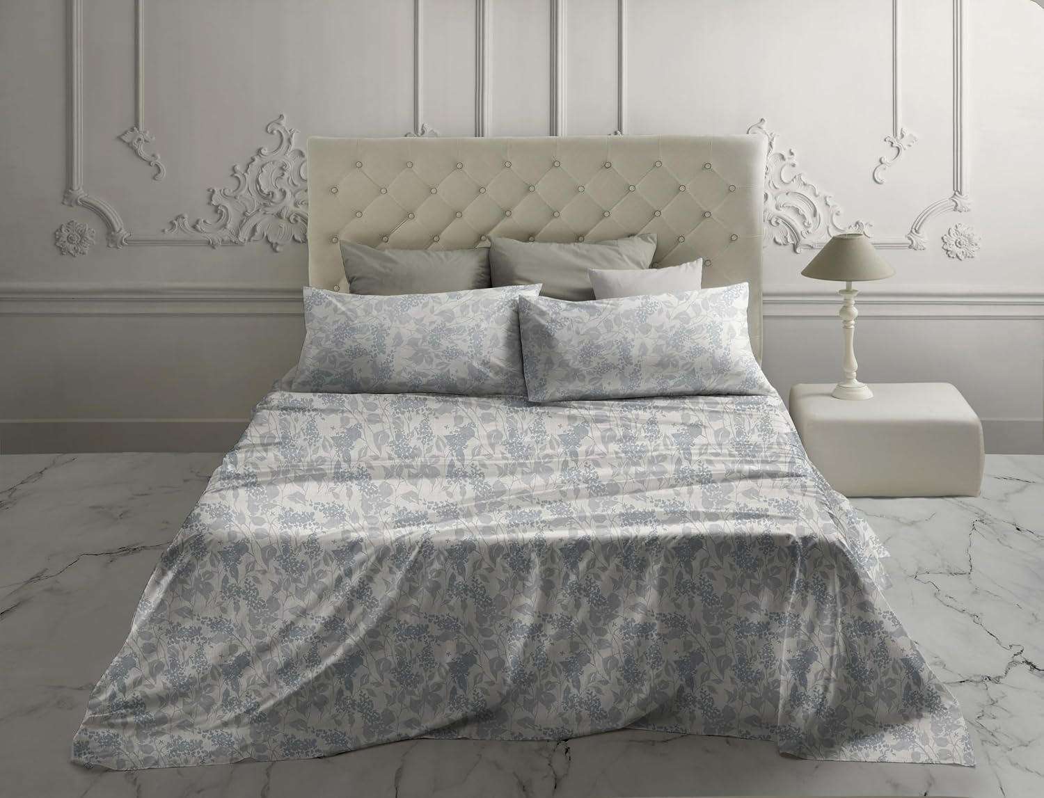 Completo letto BIHAM in 100% Cotone Percalle di Laura Biagiotti Matrimoniale