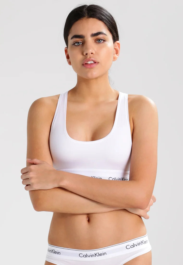Calvin Klein Bralette SENZA COPPE Bianco 100