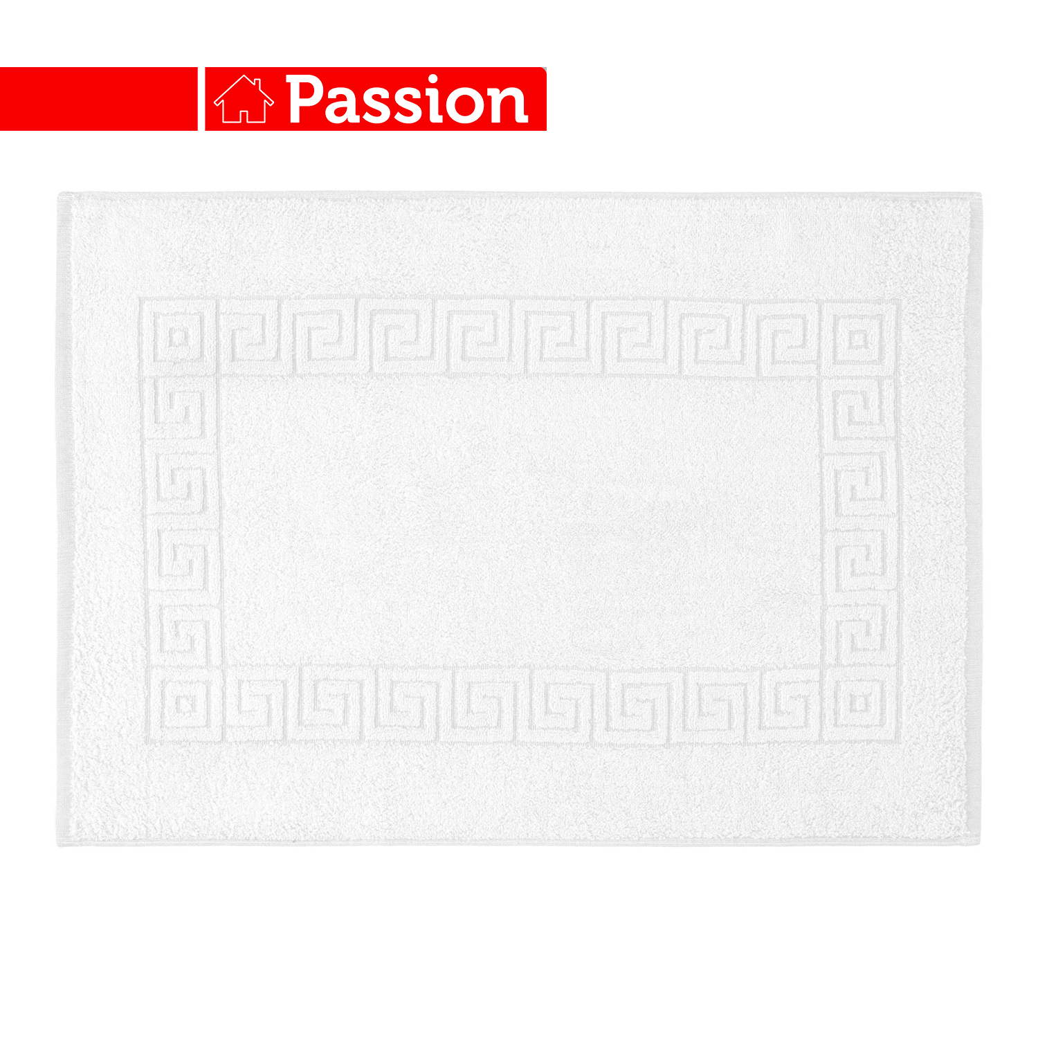 PASSION Tappeto bagno Cotone Corallo Bianco 50x70cm