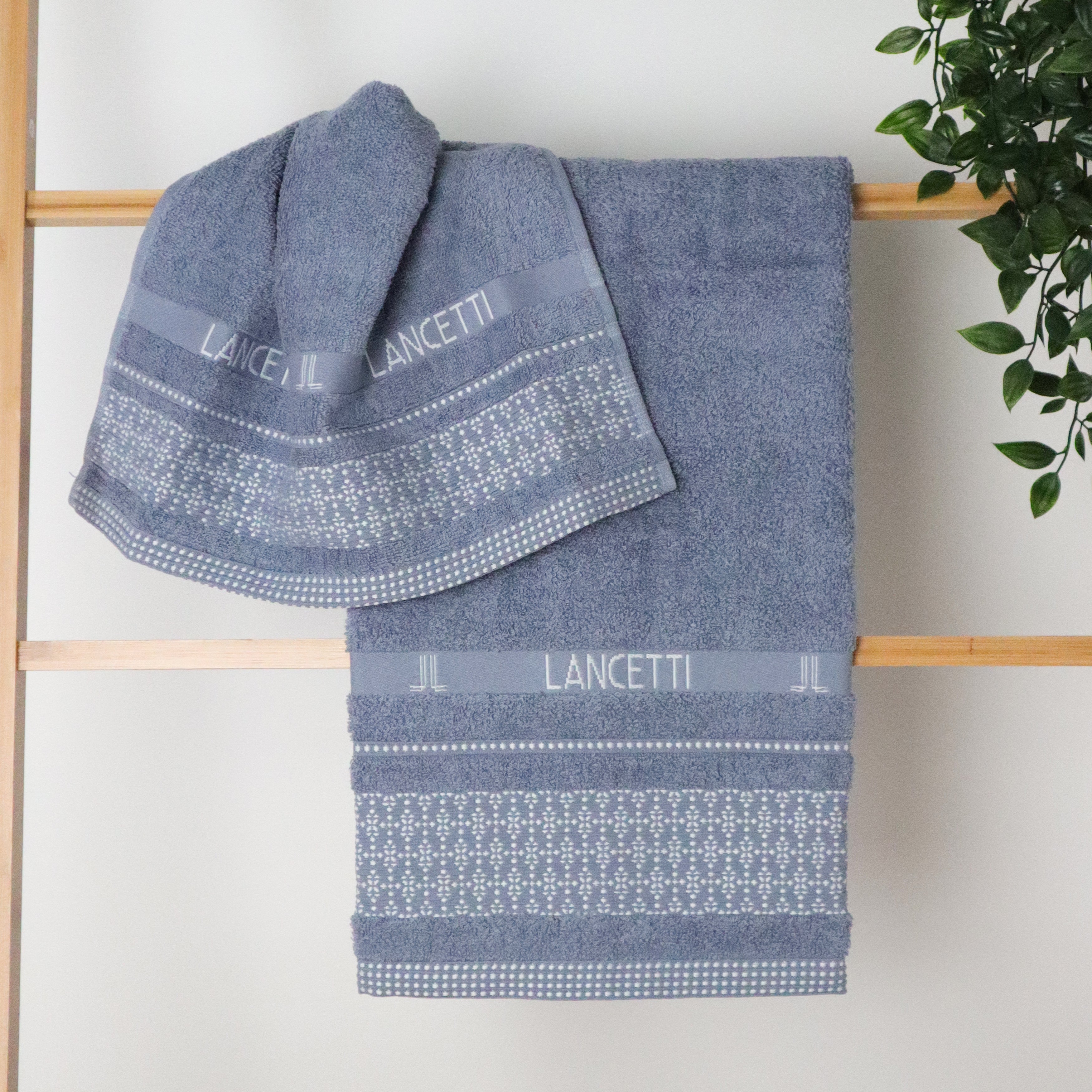 LANCETTI Set 1+1 Asciugamano+Ospite Jfa23968