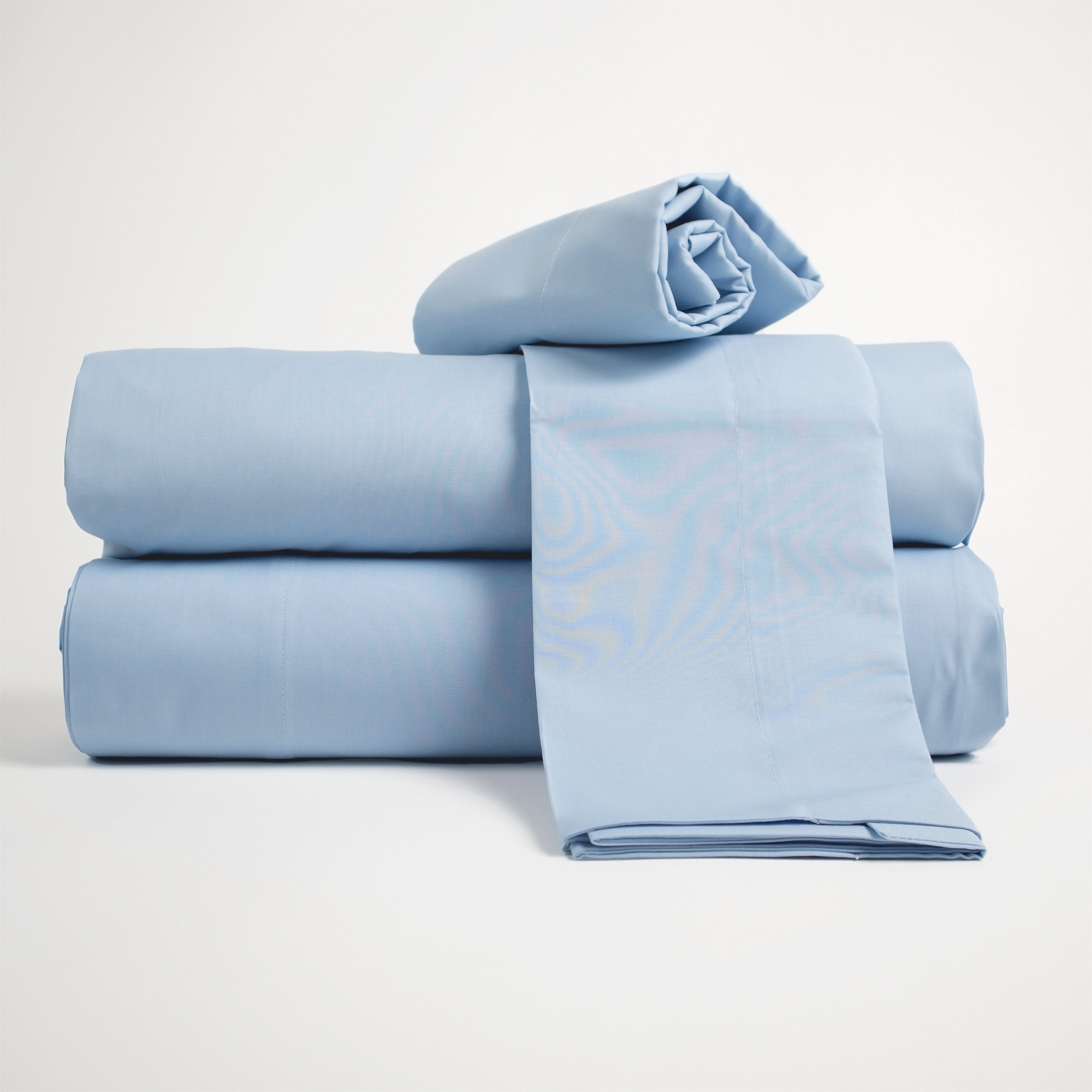 Lancetti Completo Letto Matrimoniale in Cotone Percalle Con Federa a 3 Volant