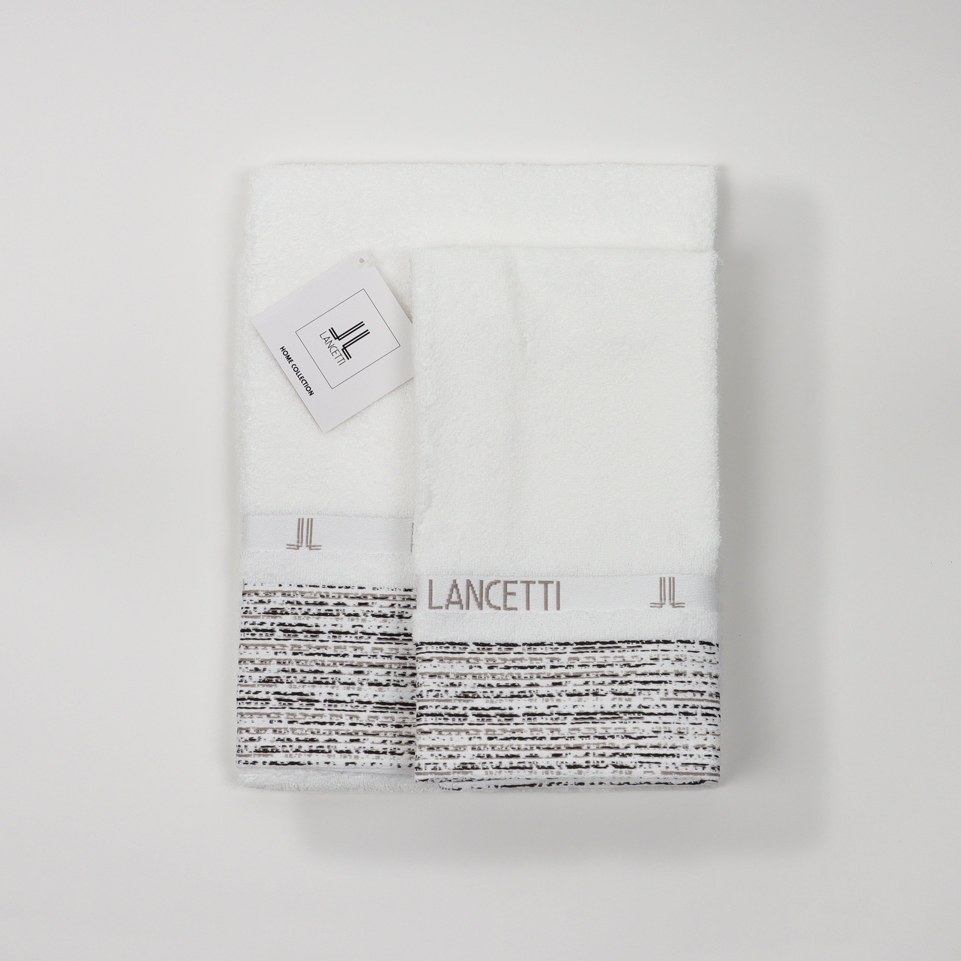 LANCETTI Set 1+1 Asciugamano+Ospite Jfa22390