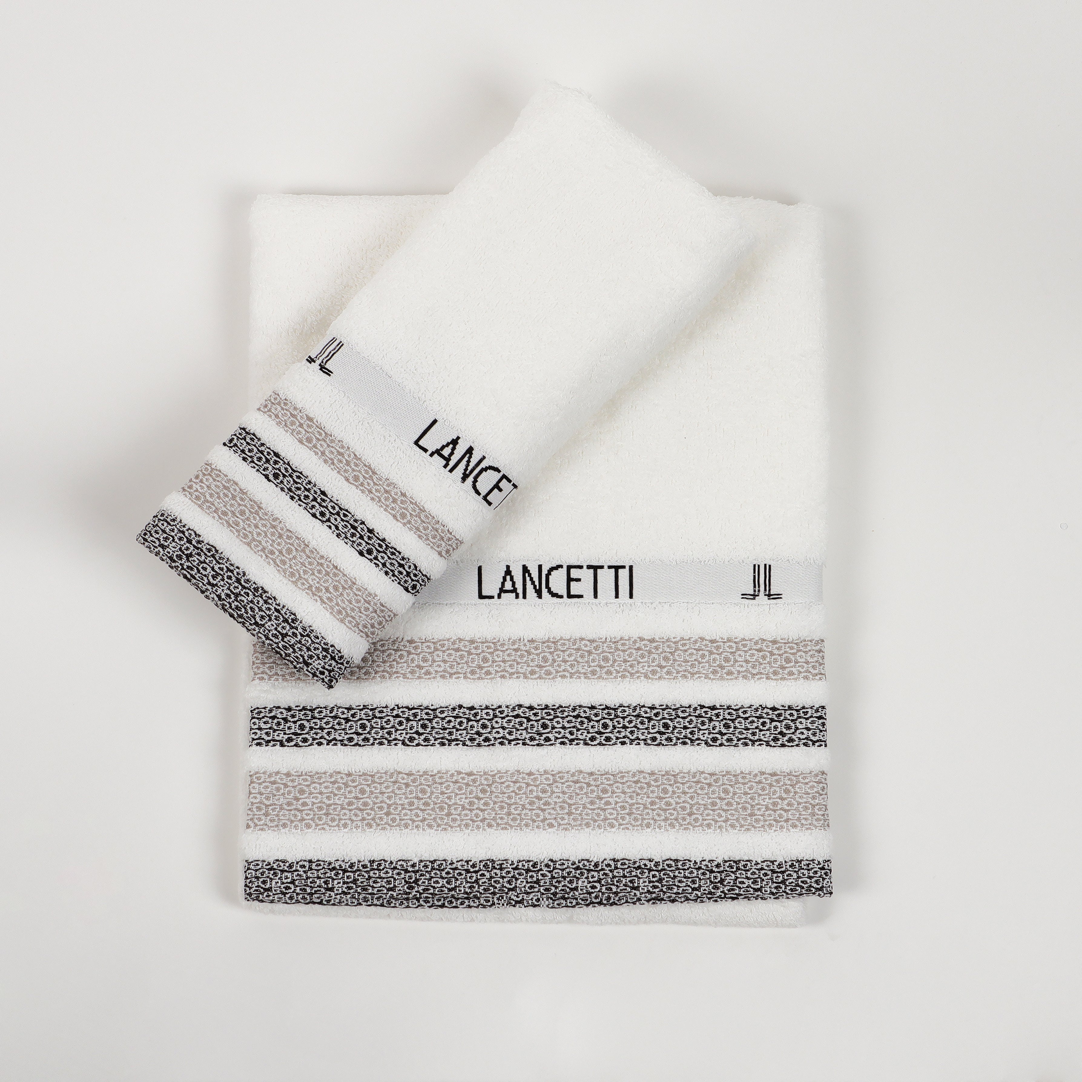 LANCETTI Set 1+1 Asciugamano+Ospite Jfa22394