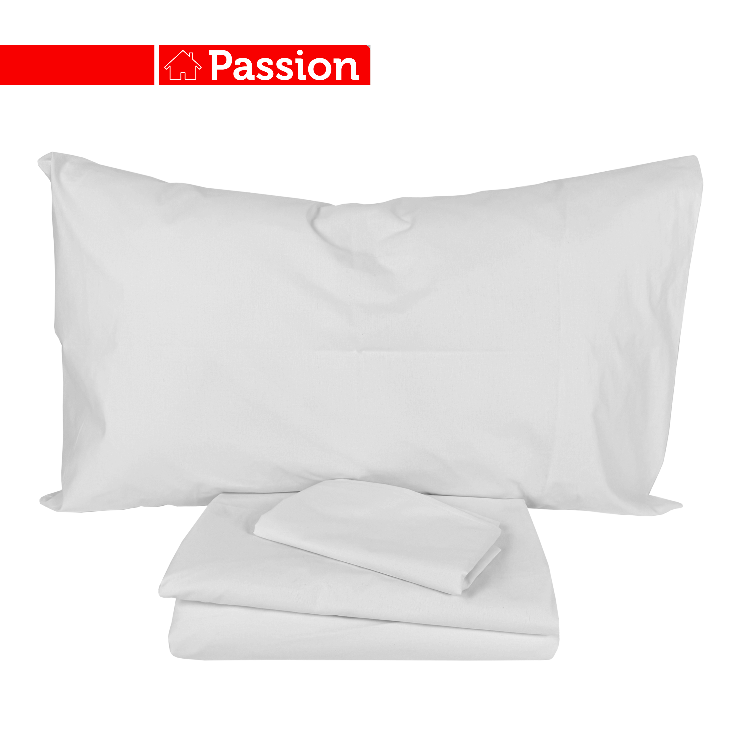 Passion Completo Letto Sofia In 100% Cotone Bianco