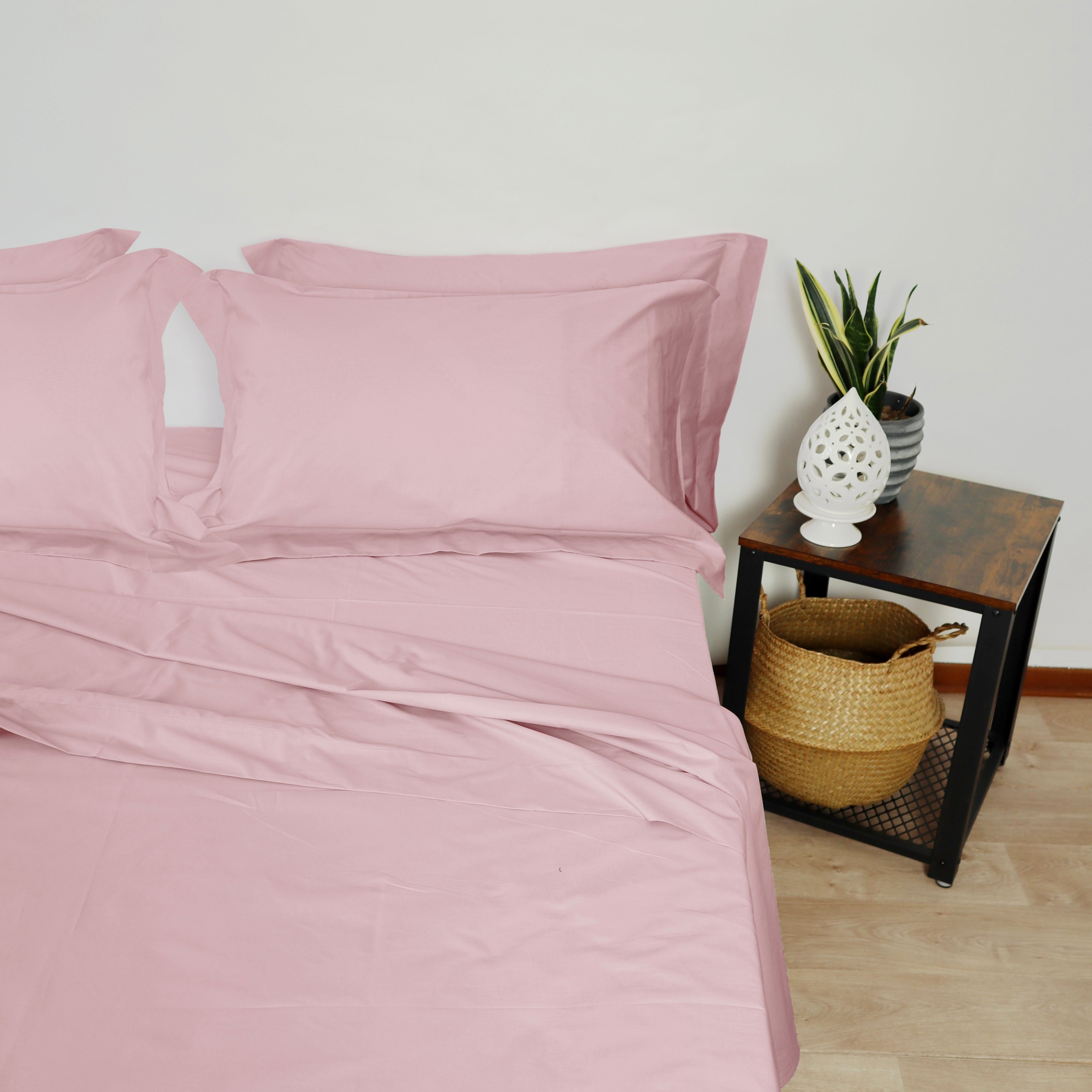 Lancetti Completo Letto Matrimoniale in Cotone Percalle Con Federa a 3 Volant