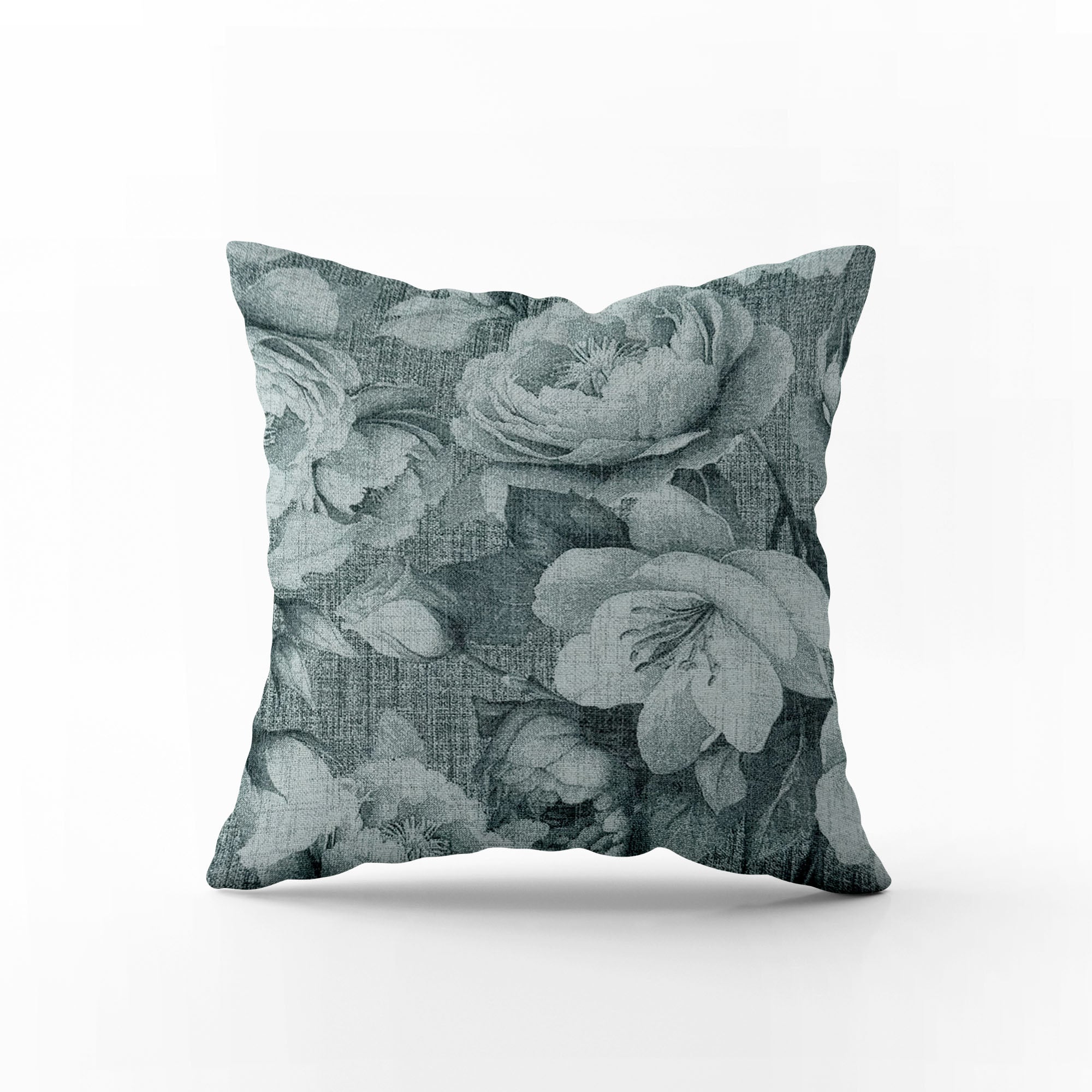 Passion Cuscino Arredo Con zip in cotone Loneta DISEGNO: CORTONA ACQUA