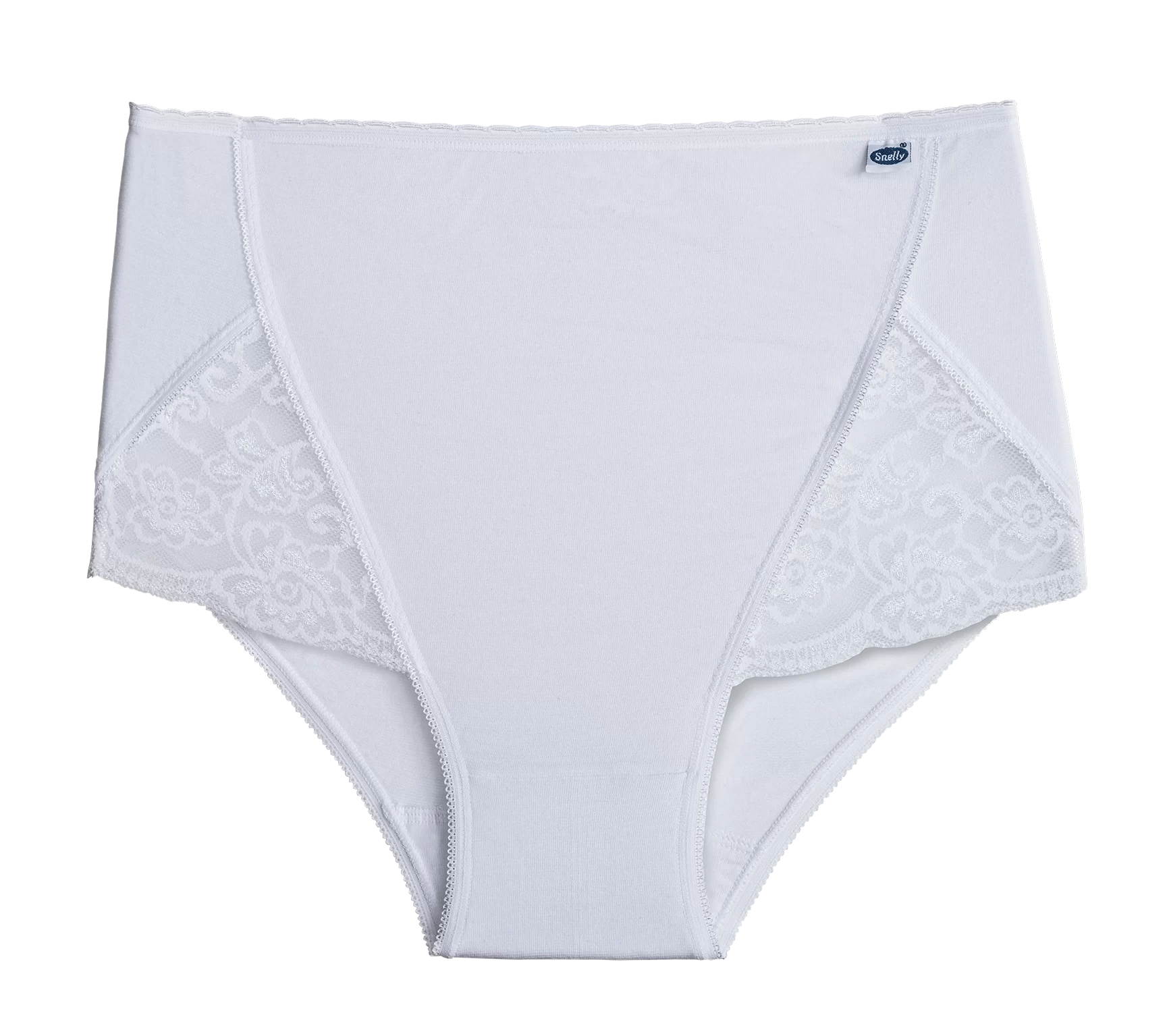 SNELLY 6 Slip Culotte Donna in Cotone Elasticizzato con pizzo al girogamba S401