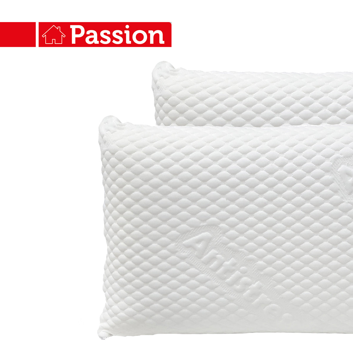 PASSION Coppia di Federe 50x80cm Antistress Con Zip