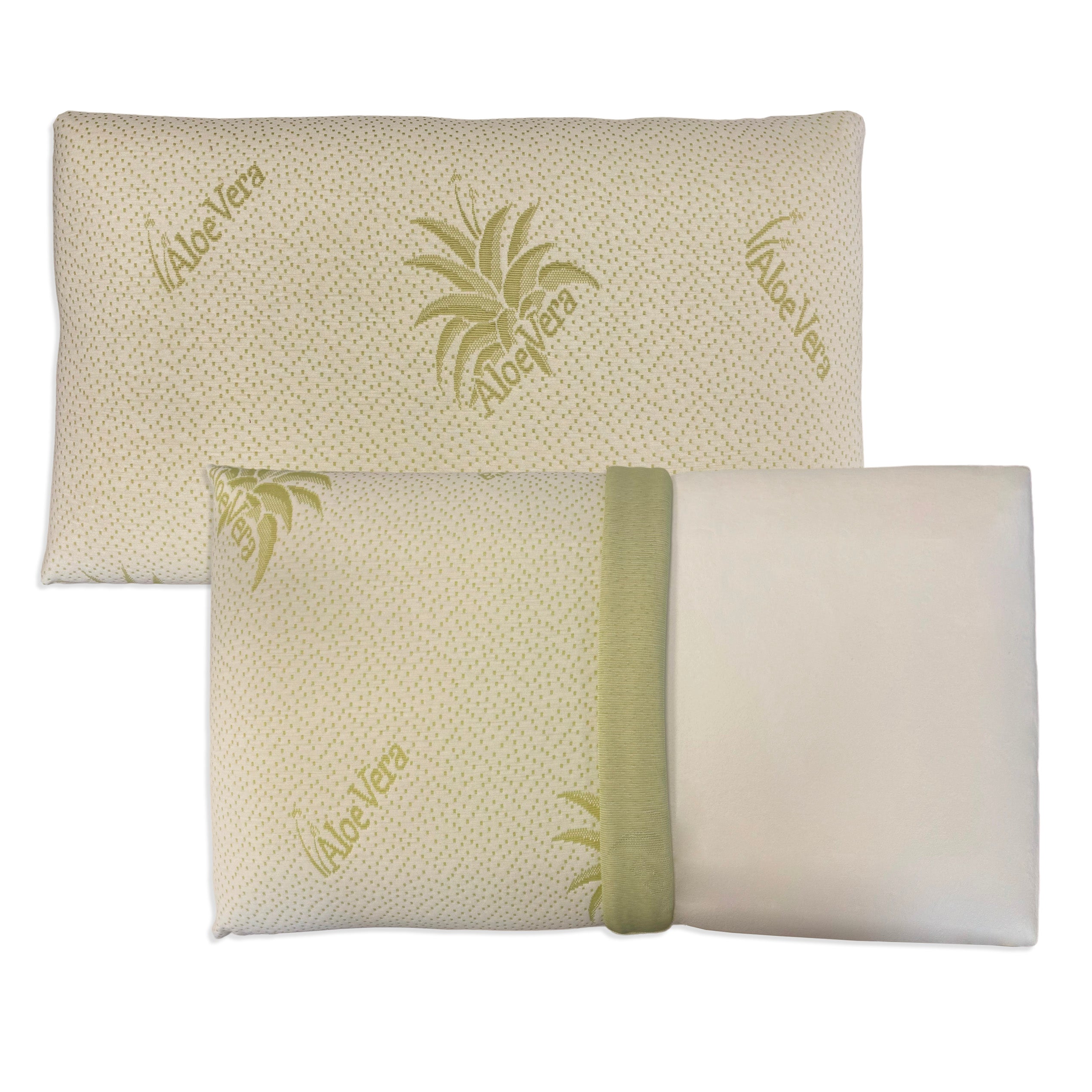 Passion Coppia di Guanciali Memory Foam H11 con Federa in Aloe Vera