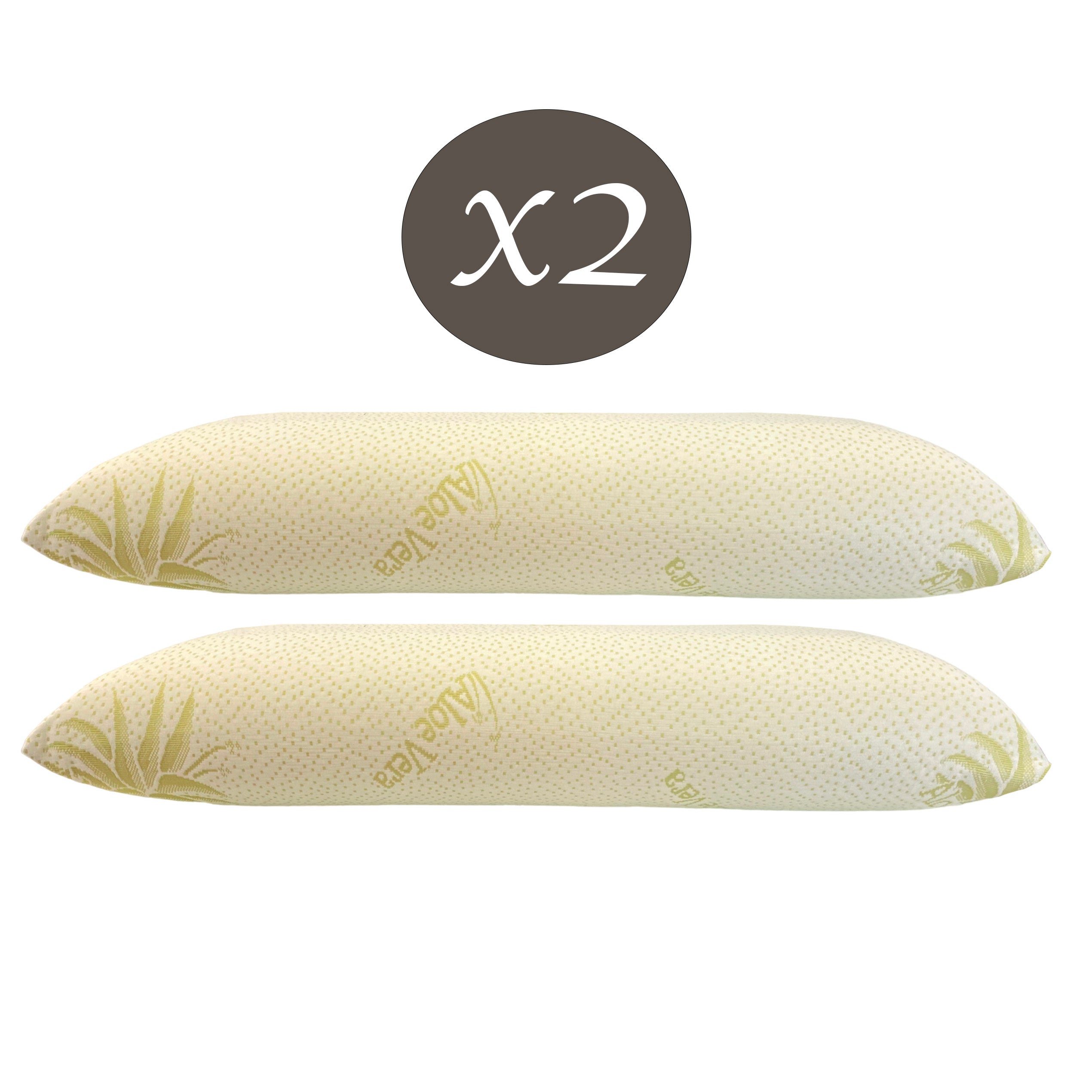 Passion Coppia di Guanciali Memory Foam H11 con Federa in Aloe Vera
