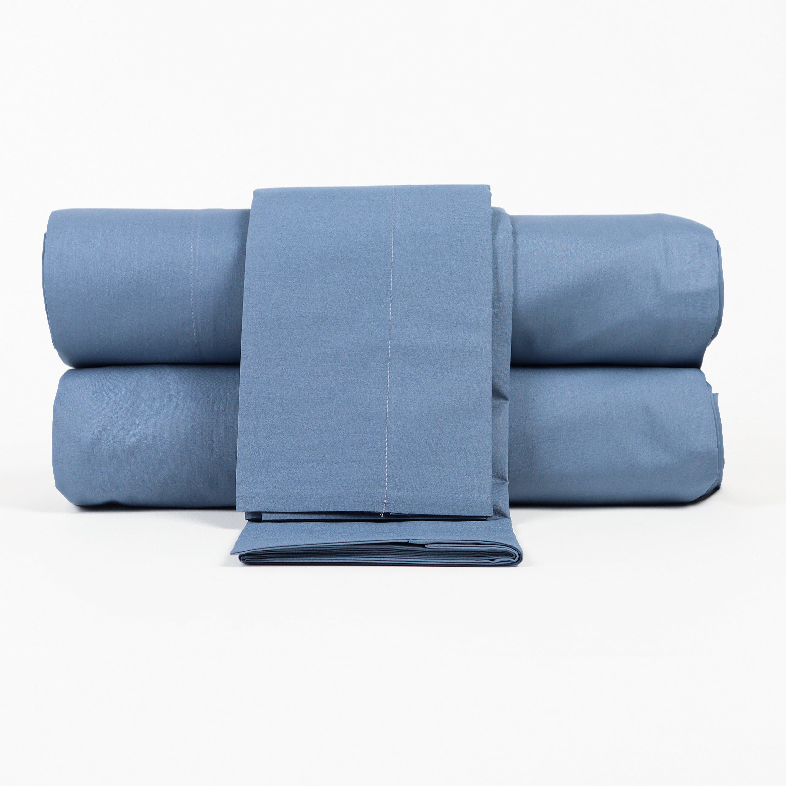 Lancetti Completo Letto Matrimoniale in Cotone Percalle Con Federa a 3 Volant