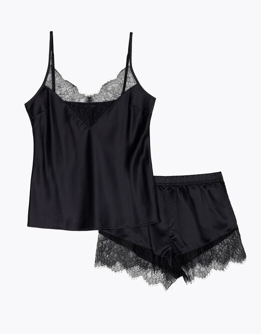 Love and Bra SOFIA | Top e Pantaloncino in Satin e Pizzo