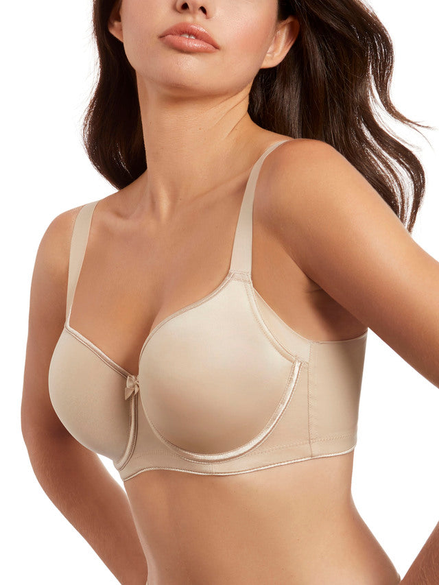 Selene Reggiseno LISA Reggiseno effetto seta con ferretto e coppe imbottite con fascia alta comfort