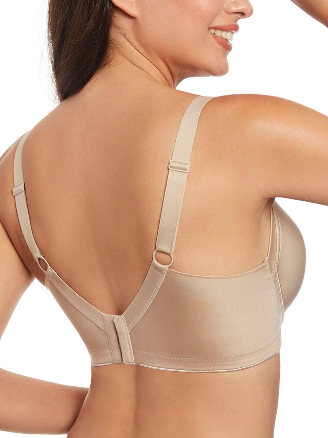 Selene Reggiseno LISA Reggiseno effetto seta con ferretto e coppe imbottite con fascia alta comfort