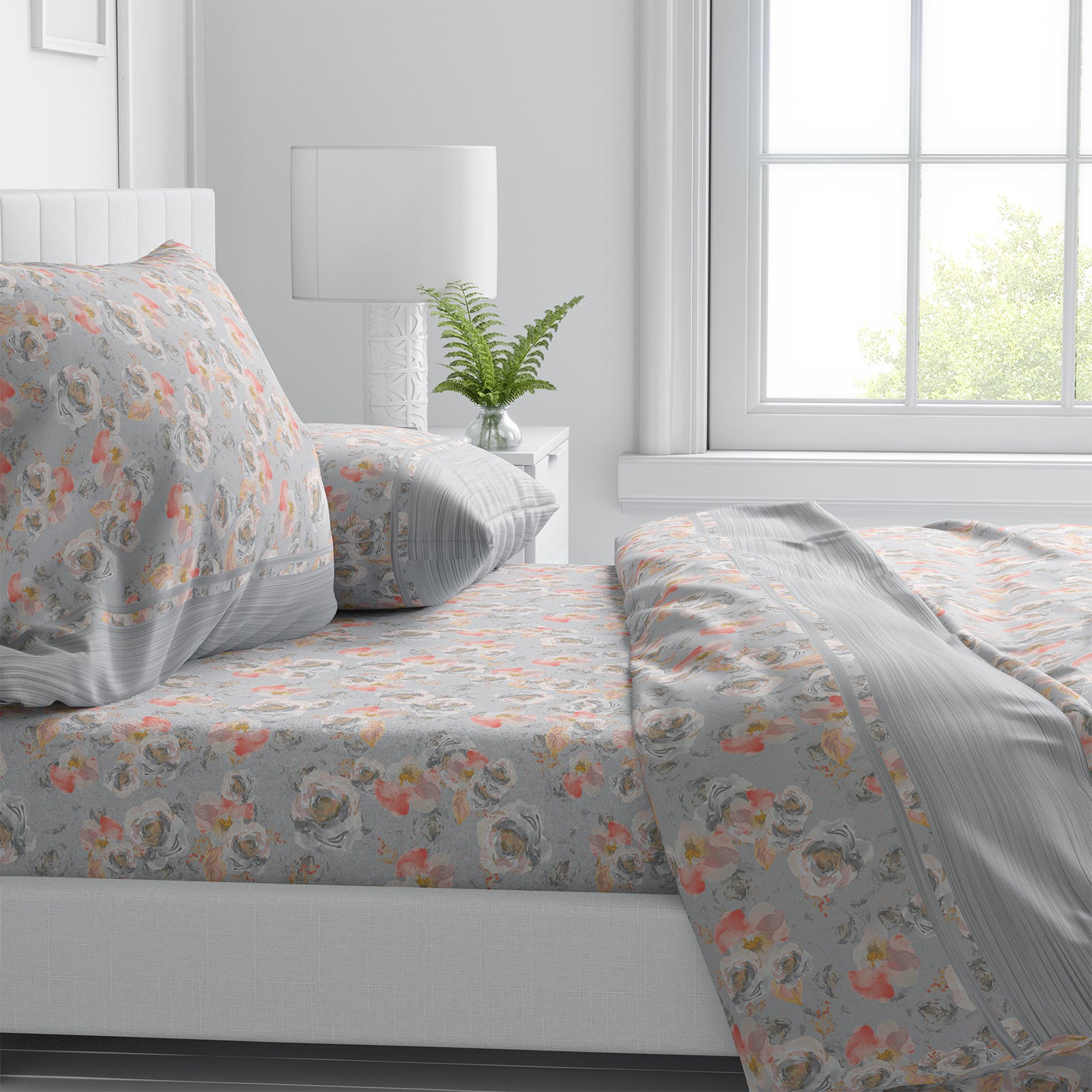 Passion Completo letto matrimoniale 100% Cotone Mod. LNZ ROSES