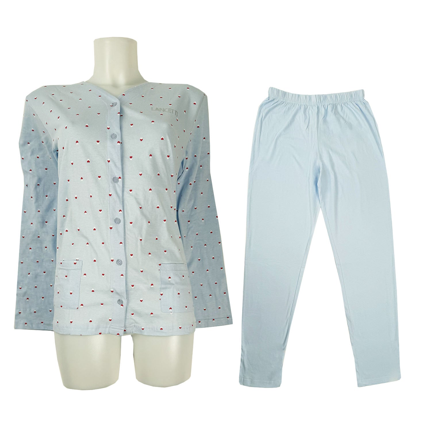 LANCETTI Pigiama IN COTONE DONNA Art LSW 00400/401 Polvere