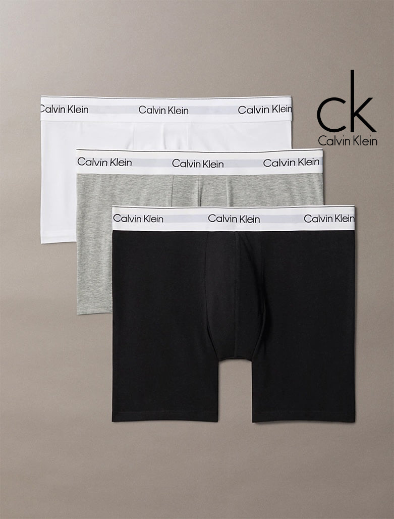 Calvin Klein Boxer Aderenti In Confezione Da 3 - Cotton Stretch