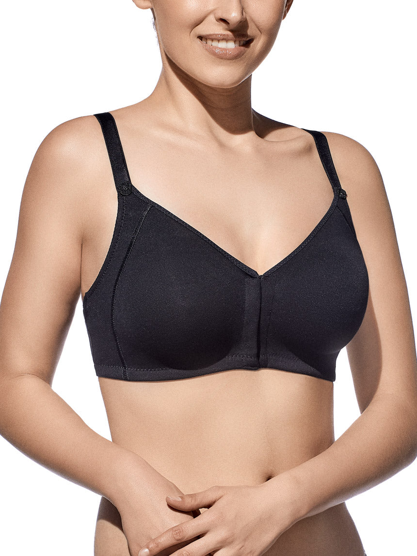 SELENE MARTA Reggiseno in morbido cotone senza ferretto e senza imbottitura con comoda chiusura davanti