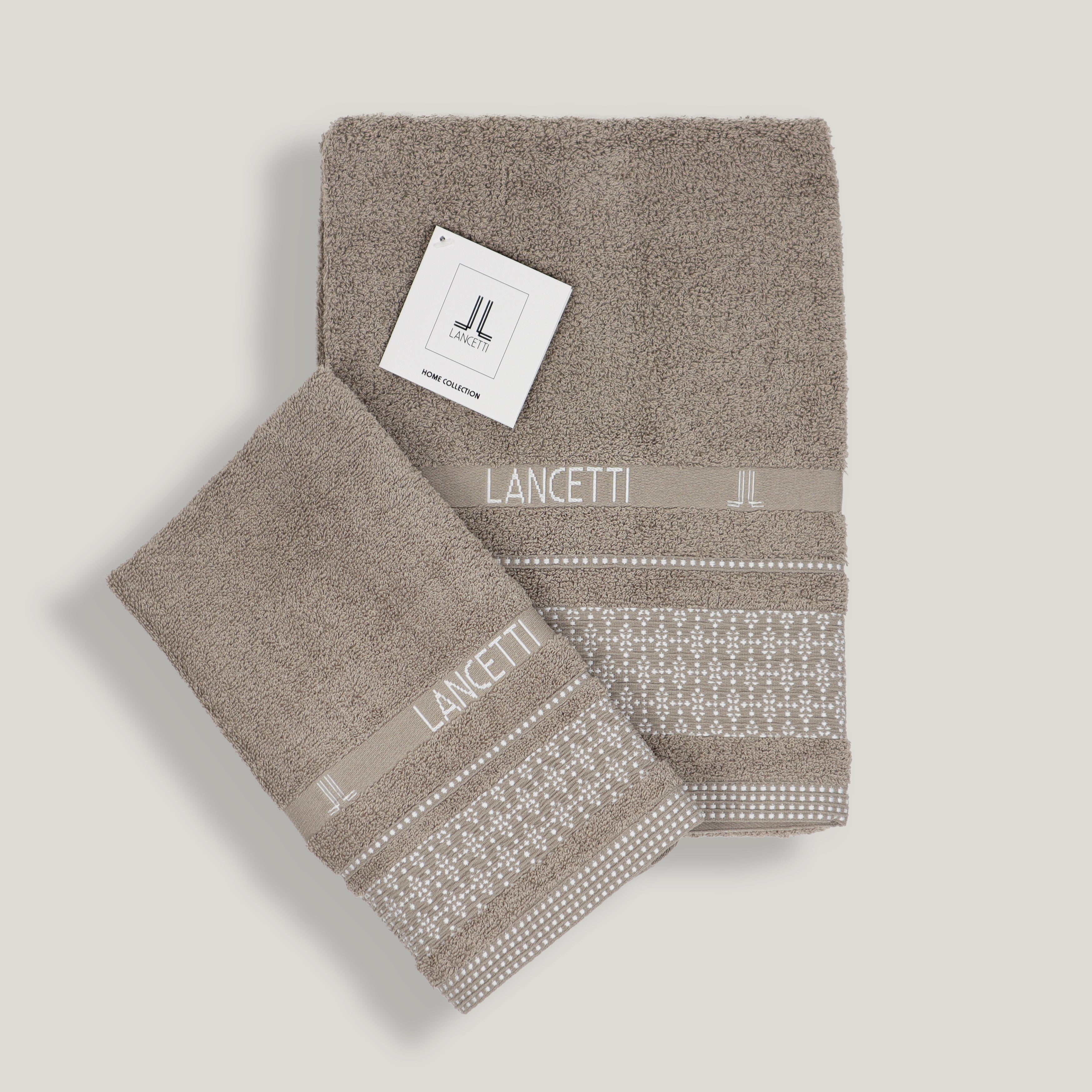 LANCETTI Set 1+1 Asciugamano+Ospite Jfa23968