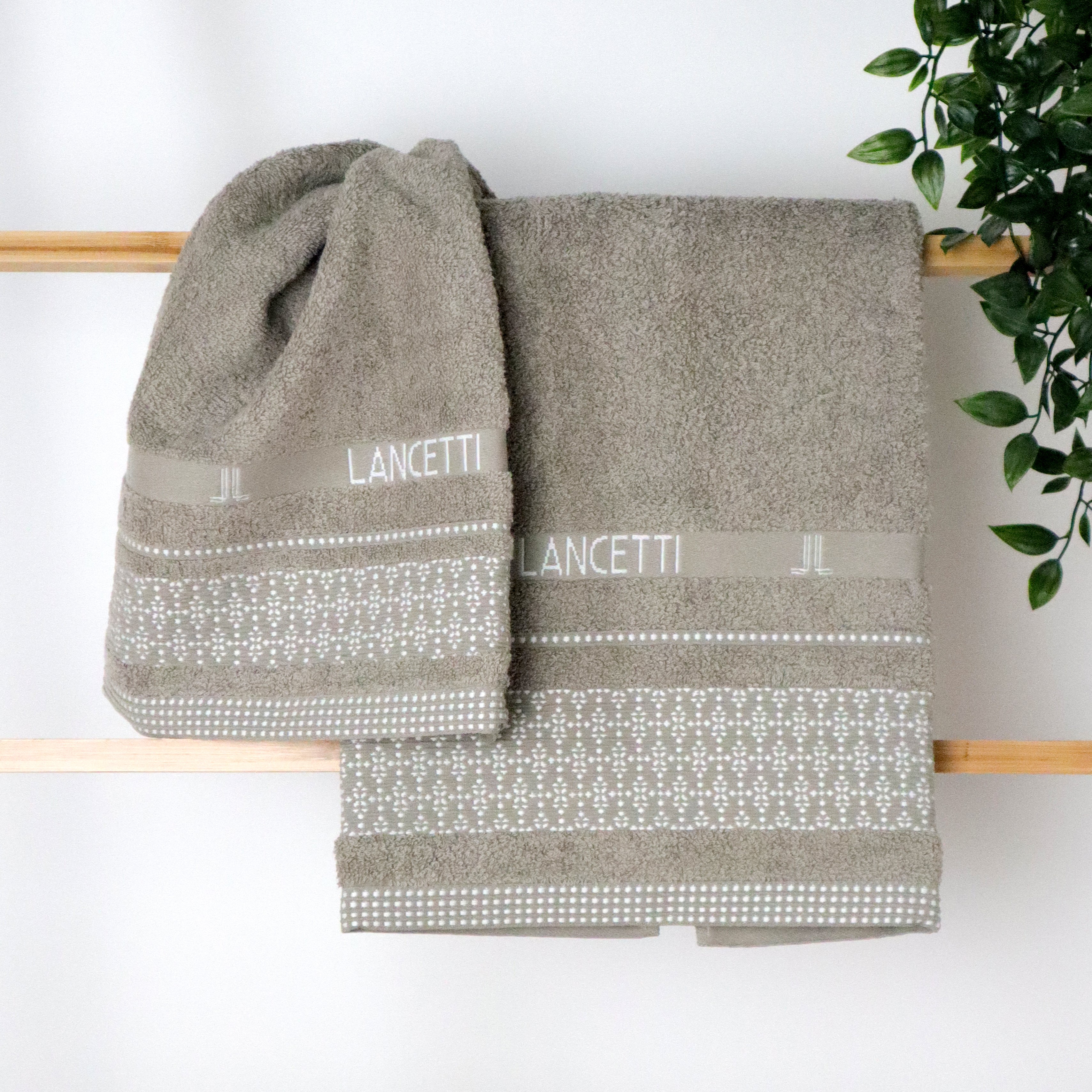 LANCETTI Set 1+1 Asciugamano+Ospite Jfa23968