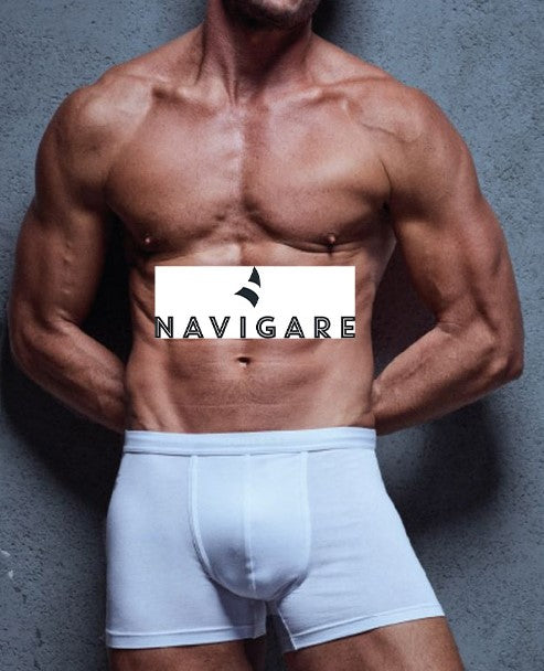NAVIGARE 3 Pezzi Boxer uomo in cotone elasticizzato 101T