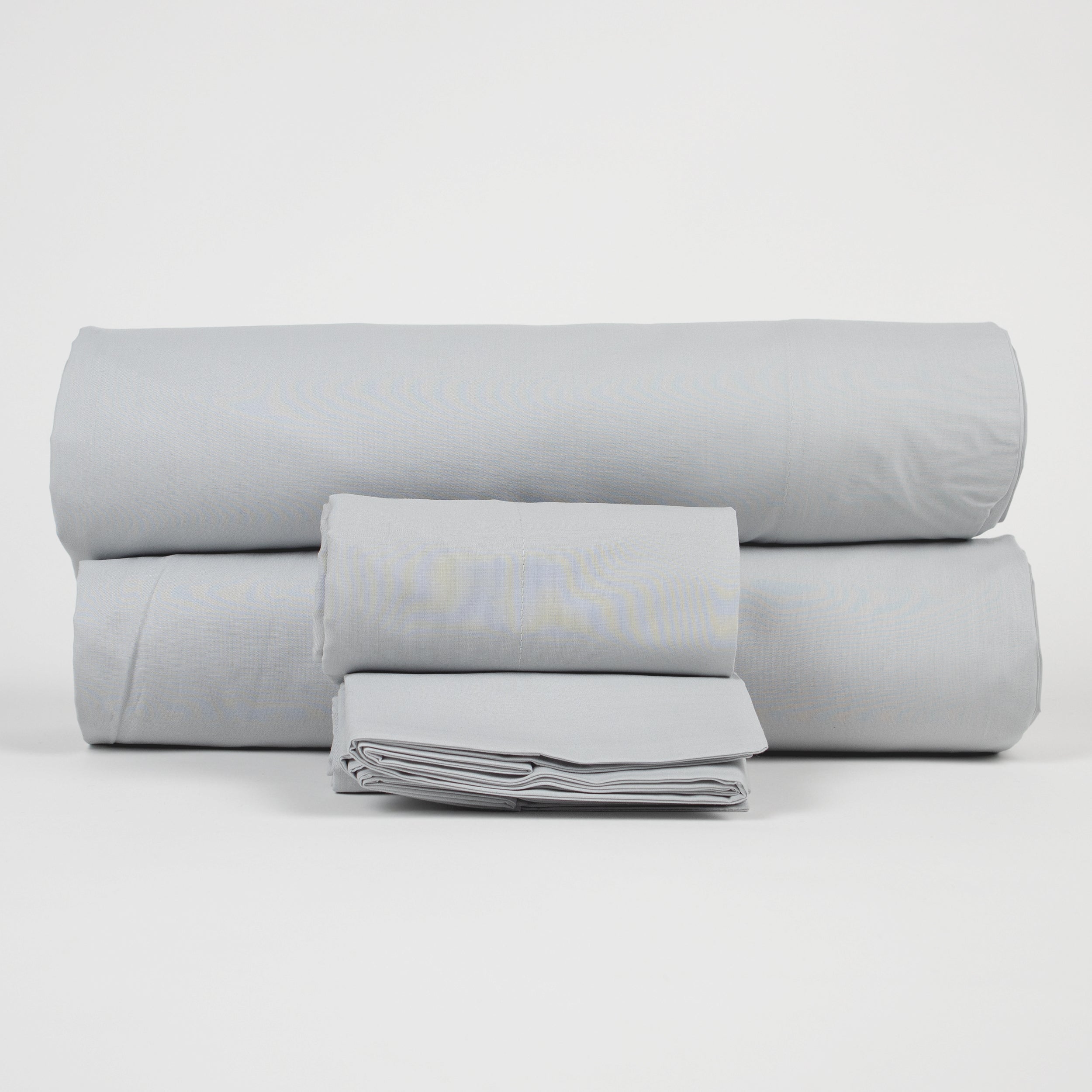 Lancetti Completo Letto Matrimoniale in Cotone Percalle Con Federa a 3 Volant