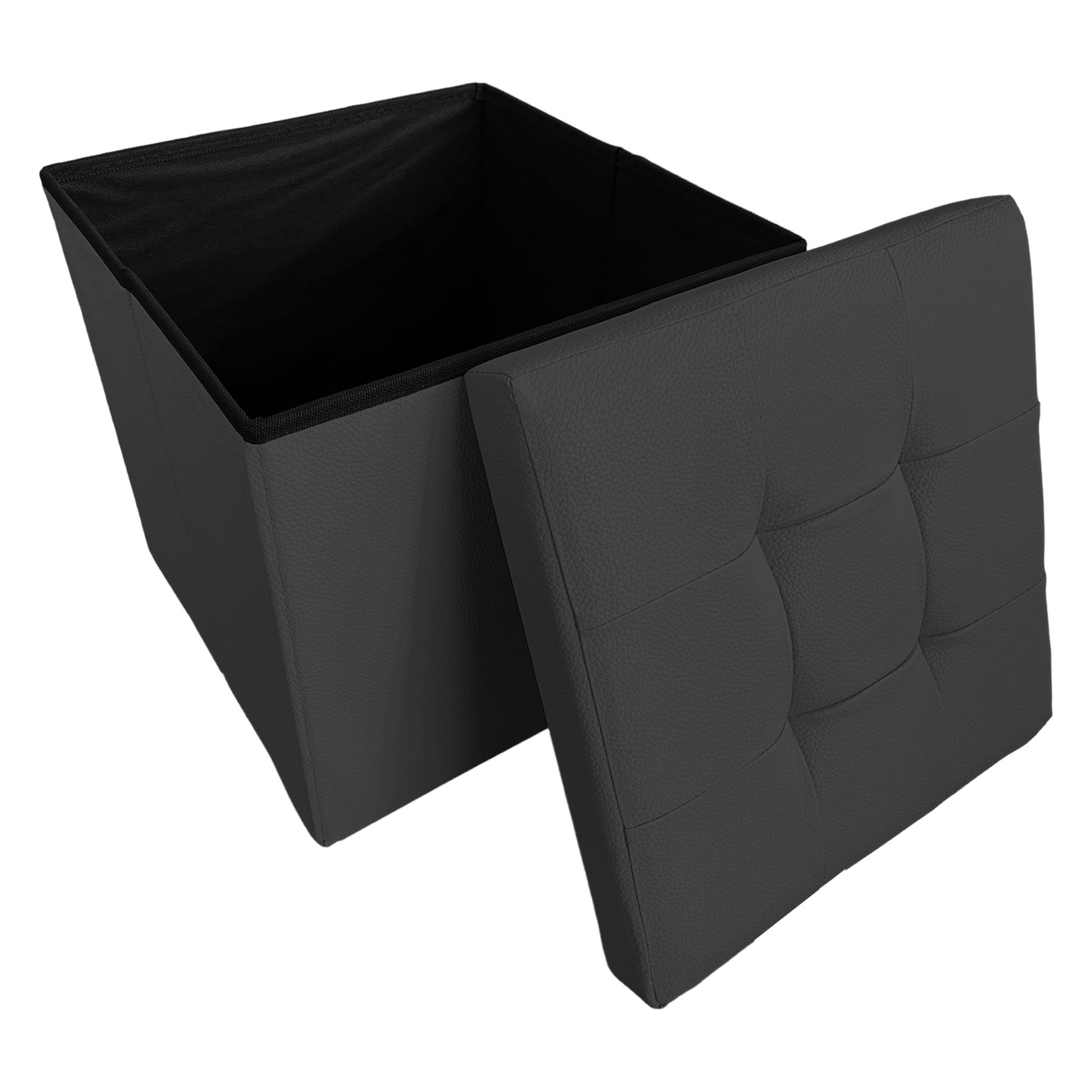 PASSION Puof Contenitore Delux Nero