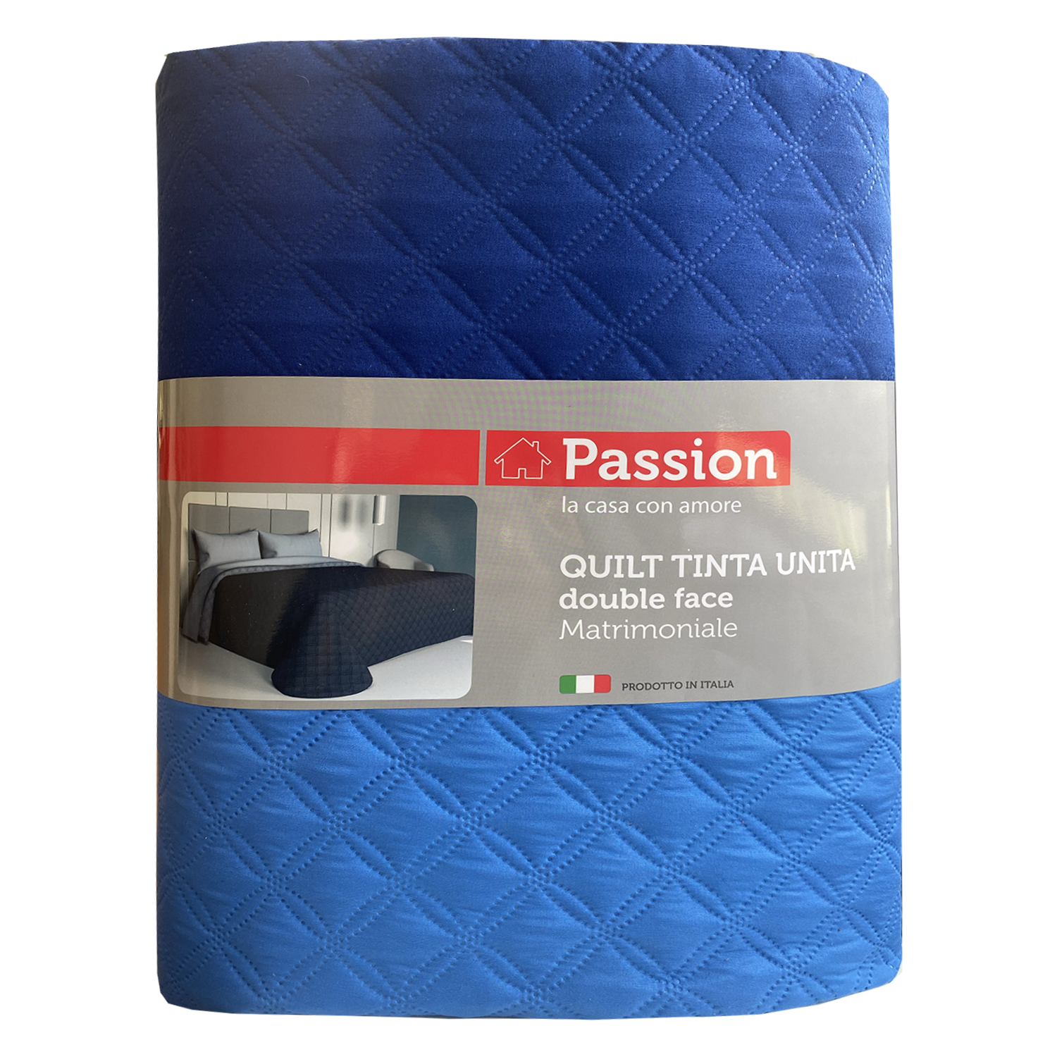 PASSION Trapuntino Copriletto in Tinta Unita Double Face