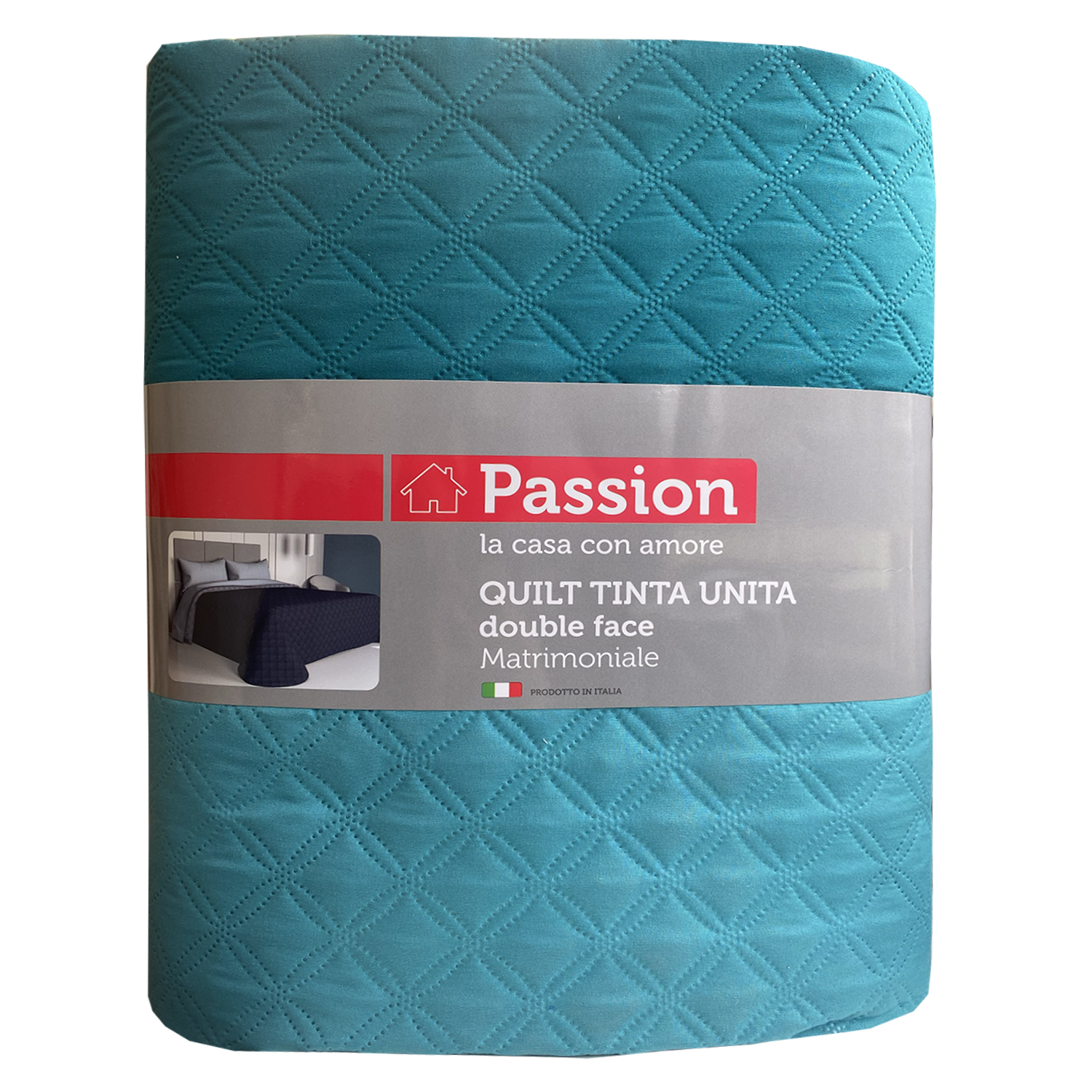 PASSION Trapuntino Copriletto in Tinta Unita Double Face