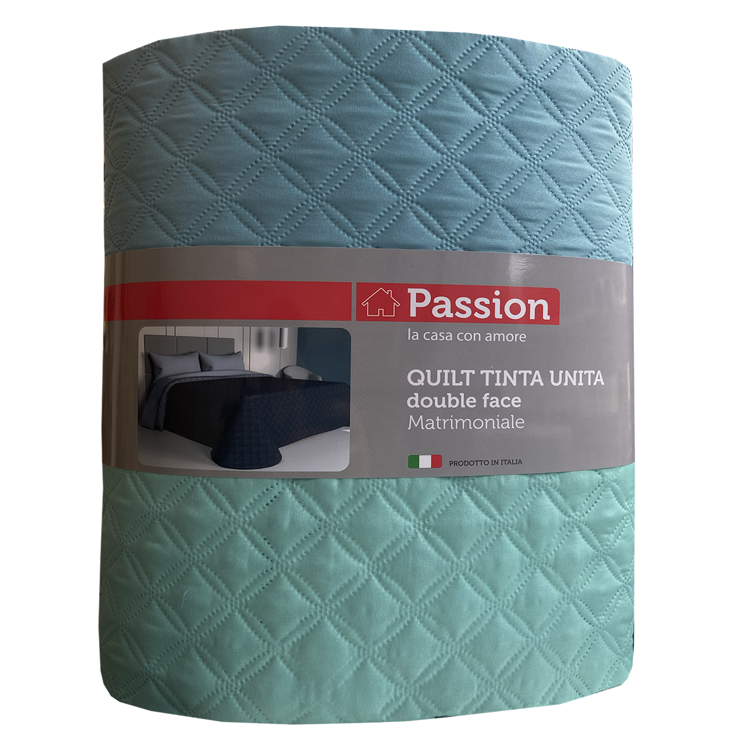PASSION Trapuntino Copriletto in Tinta Unita Double Face