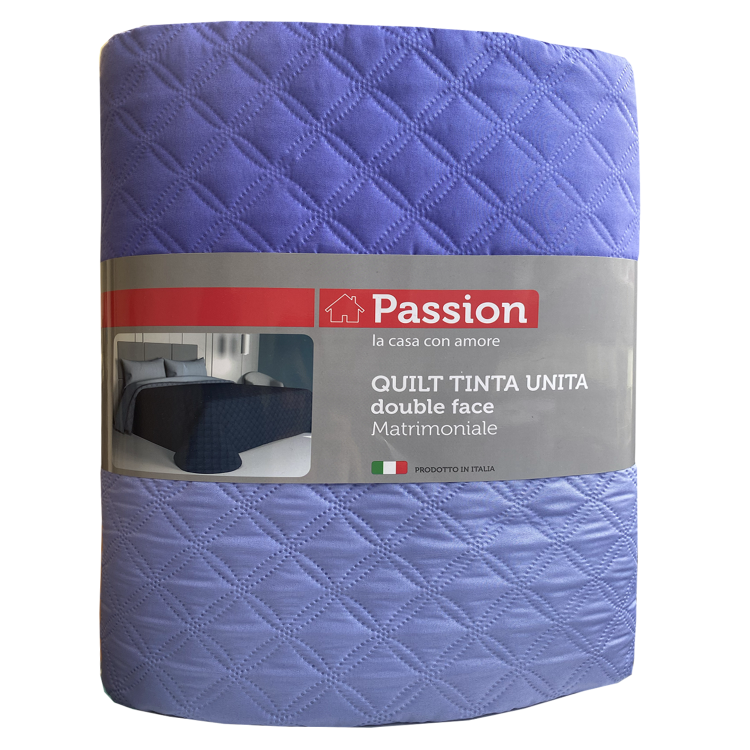 PASSION Trapuntino Copriletto in Tinta Unita Double Face