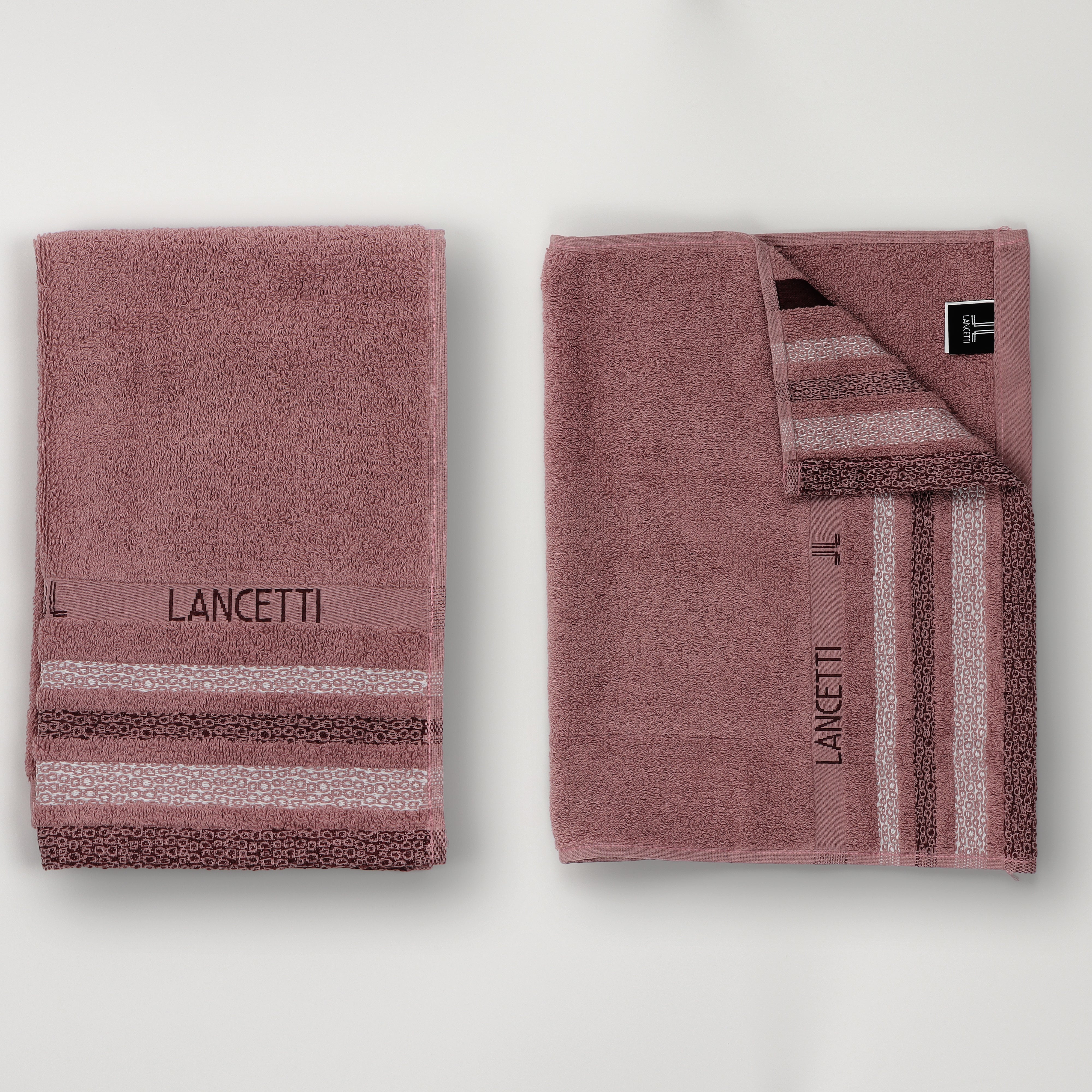 LANCETTI Set 1+1 Asciugamano+Ospite Jfa22394