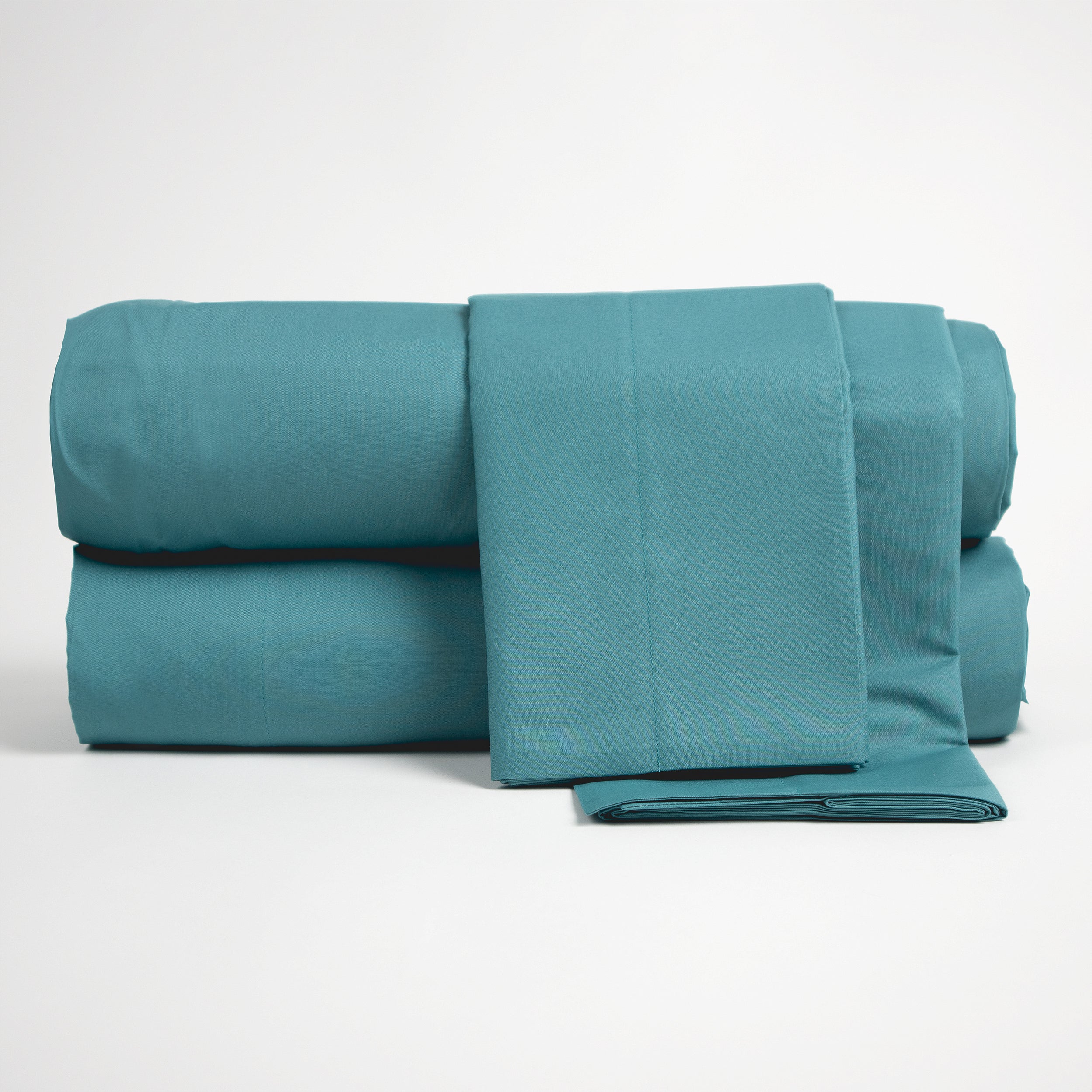 Lancetti Completo Letto Matrimoniale in Cotone Percalle Con Federa a 3 Volant