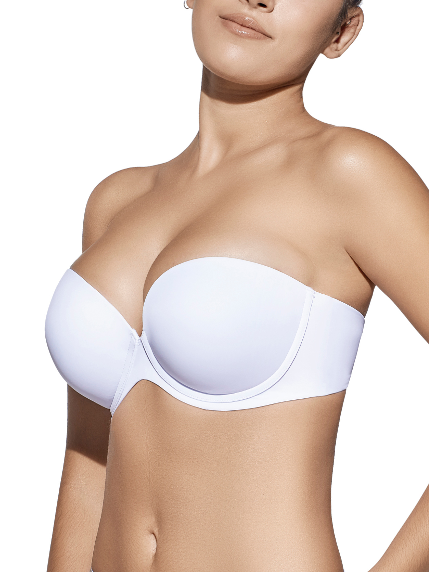 Selene TANIA Reggiseno a fascia con ferretto e coppe push-up con colore skin
