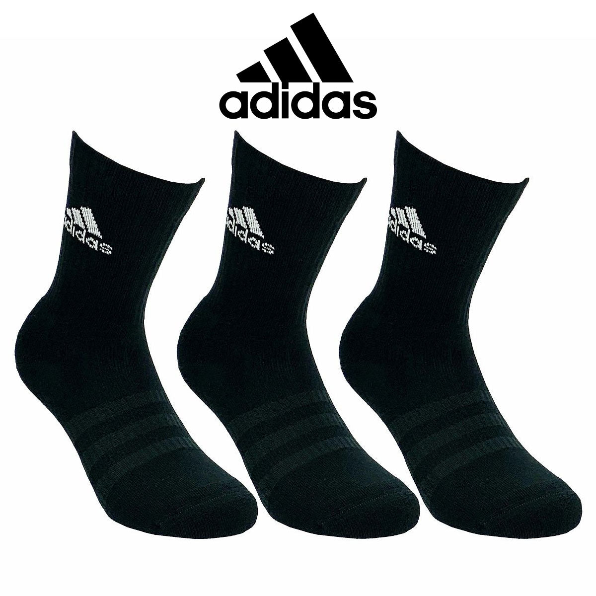 Adidas Calze da Tennis - 3 Paia di Calze Sportive in Cotone a Metà Polpaccio ADIX0001